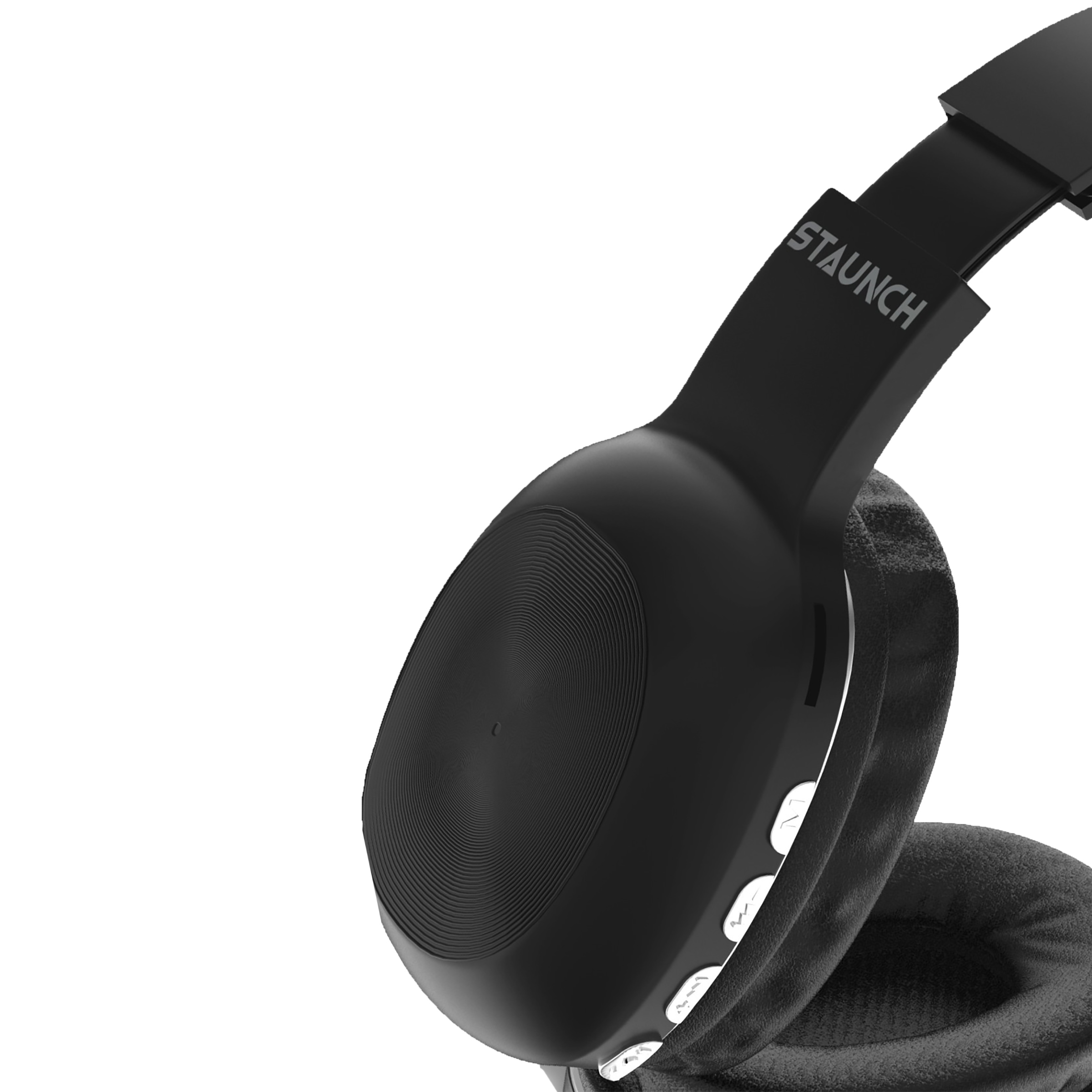 STAUNCH Rock 100 Bluetooth Headphone with Mic (8 Hours Playback, Over Ear,  Black)