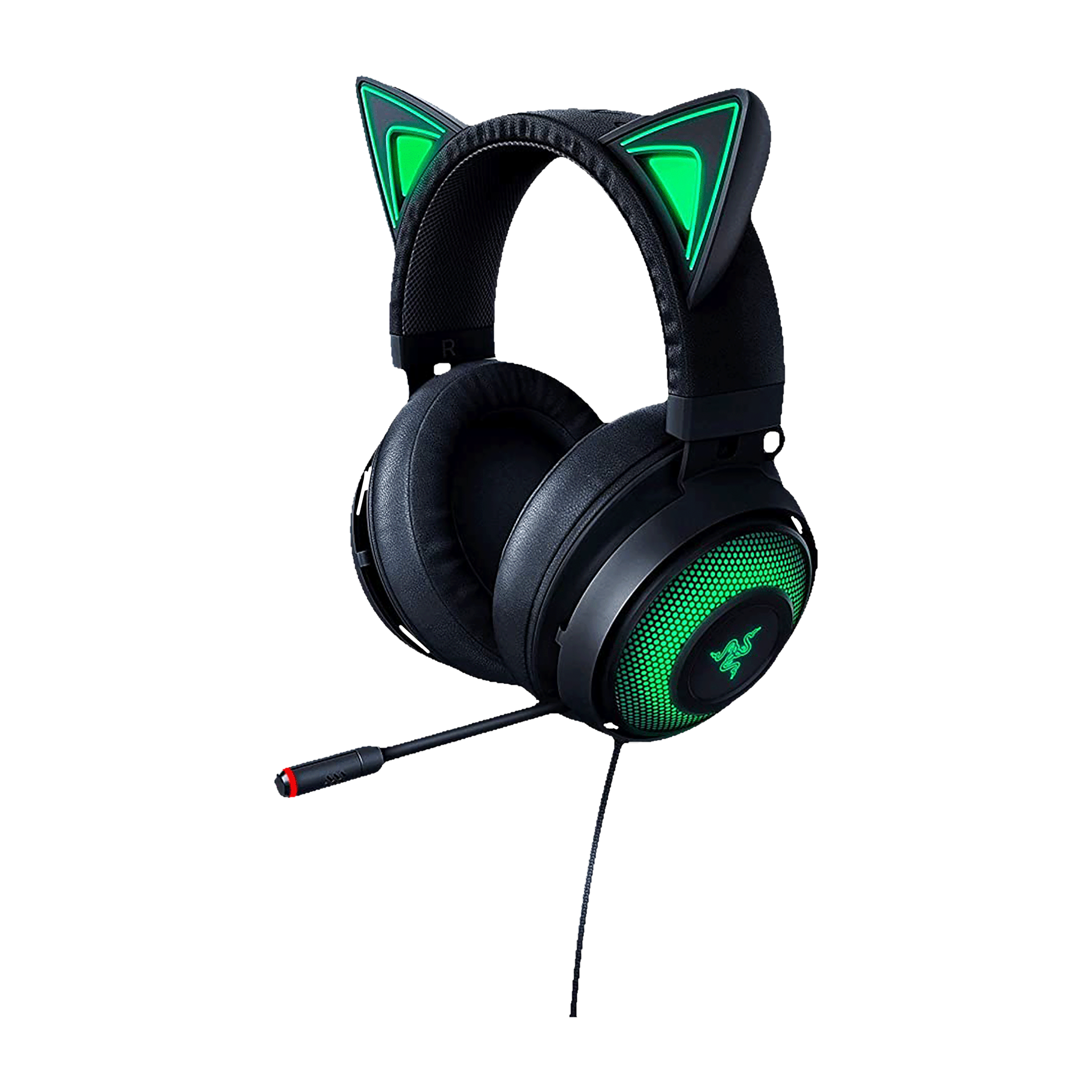 RAZER Kraken Kitty RZ04-02980100-R3M1 Wired Gaming Headset with Active Noise Cancellation (Stream Reactive Lighting, Over Ear, Black)