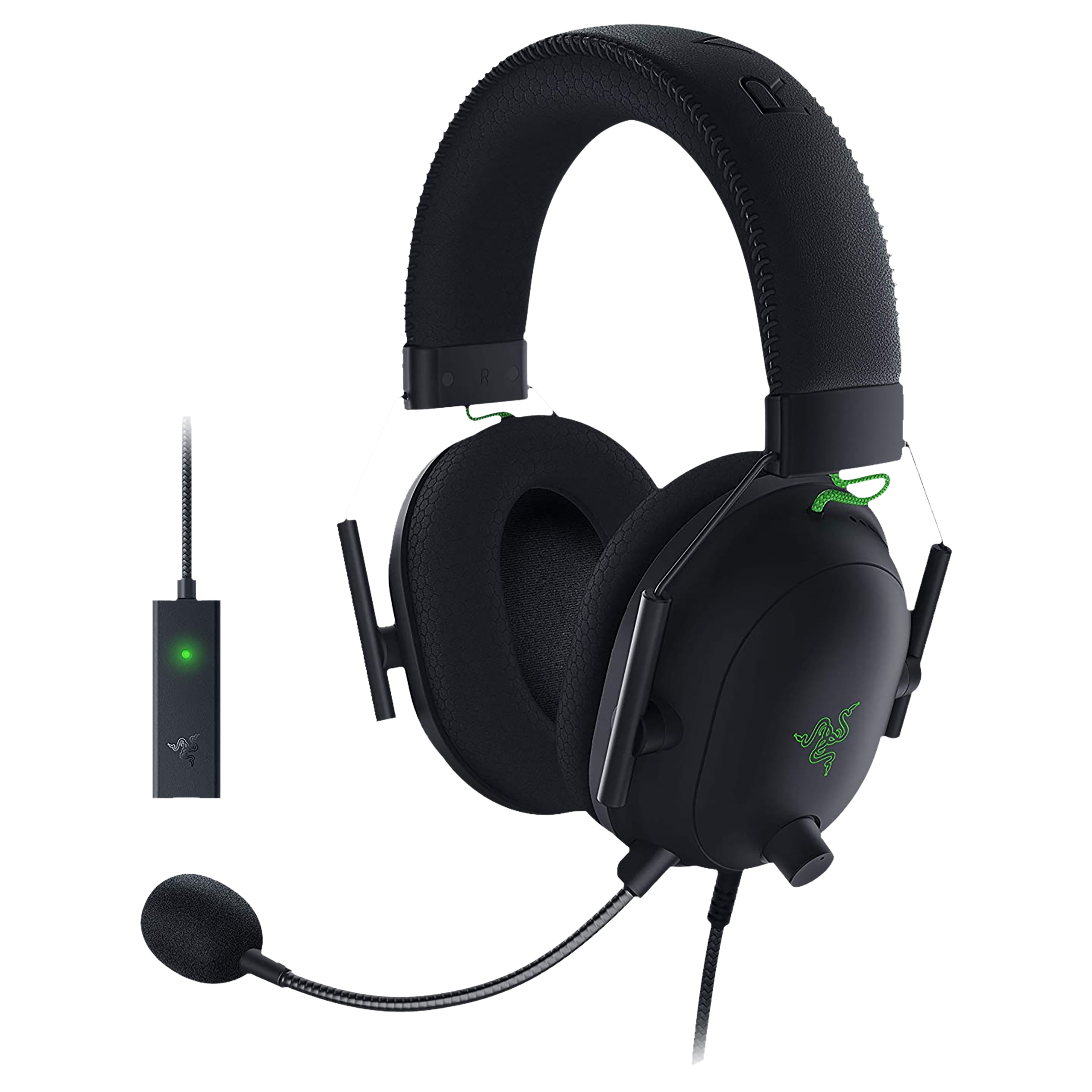 RAZER BlackShark V2 RZ04-03230100-R3M1 Wired Gaming Headset with Advanced  Passive Noise Cancellation (HyperClear Cardioid Mic, Over Ear, Black)