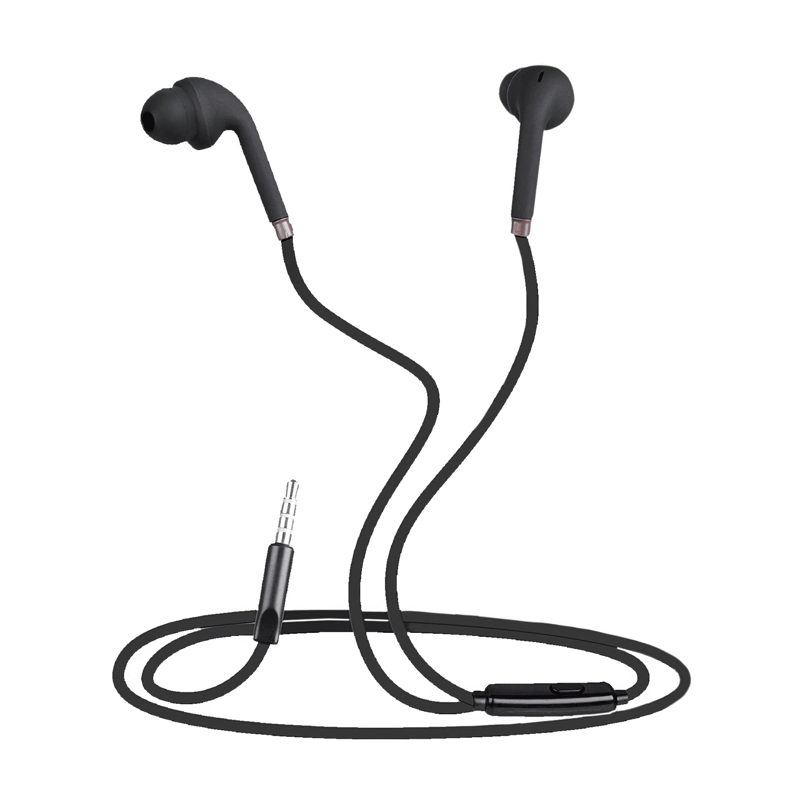 ZEBRONICS Corolla Wired Earphone with Mic (In Ear, Black)