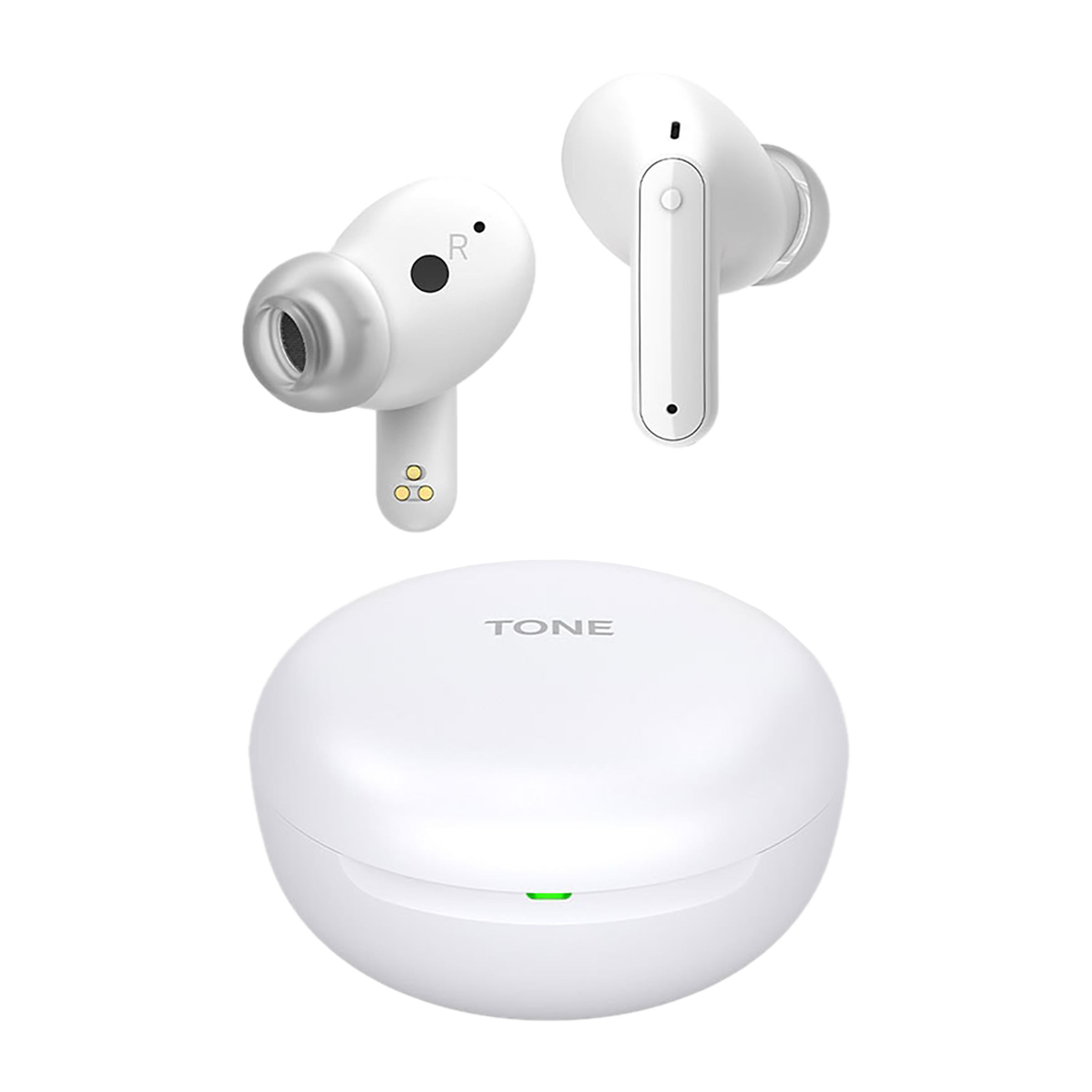 LG Tone Free TWS Earbuds with Active Noise Cancellation  (IPX4 Sweat Water Resistant, 22 Hours Playback, Pearl White)