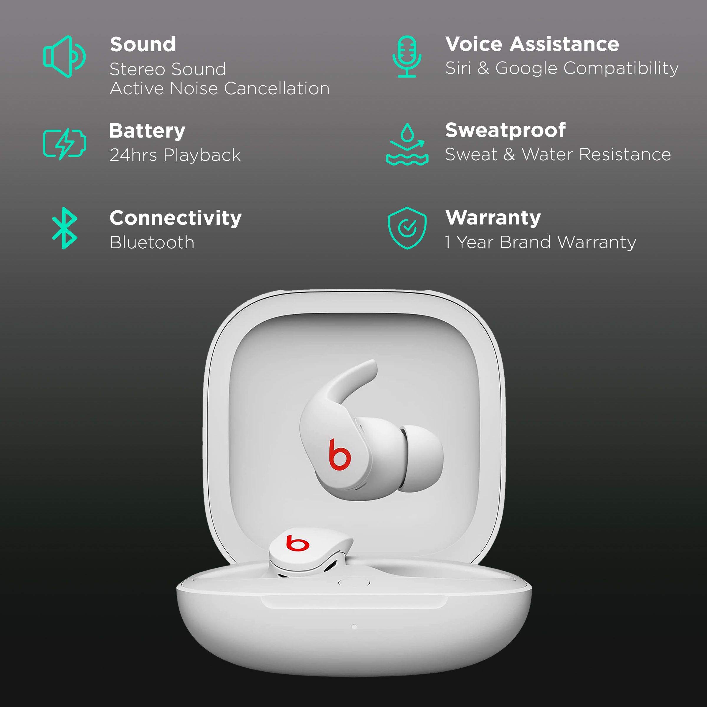 Headphones beats fit pro 白 ワイヤレスイヤホン ホワイト 左耳用 