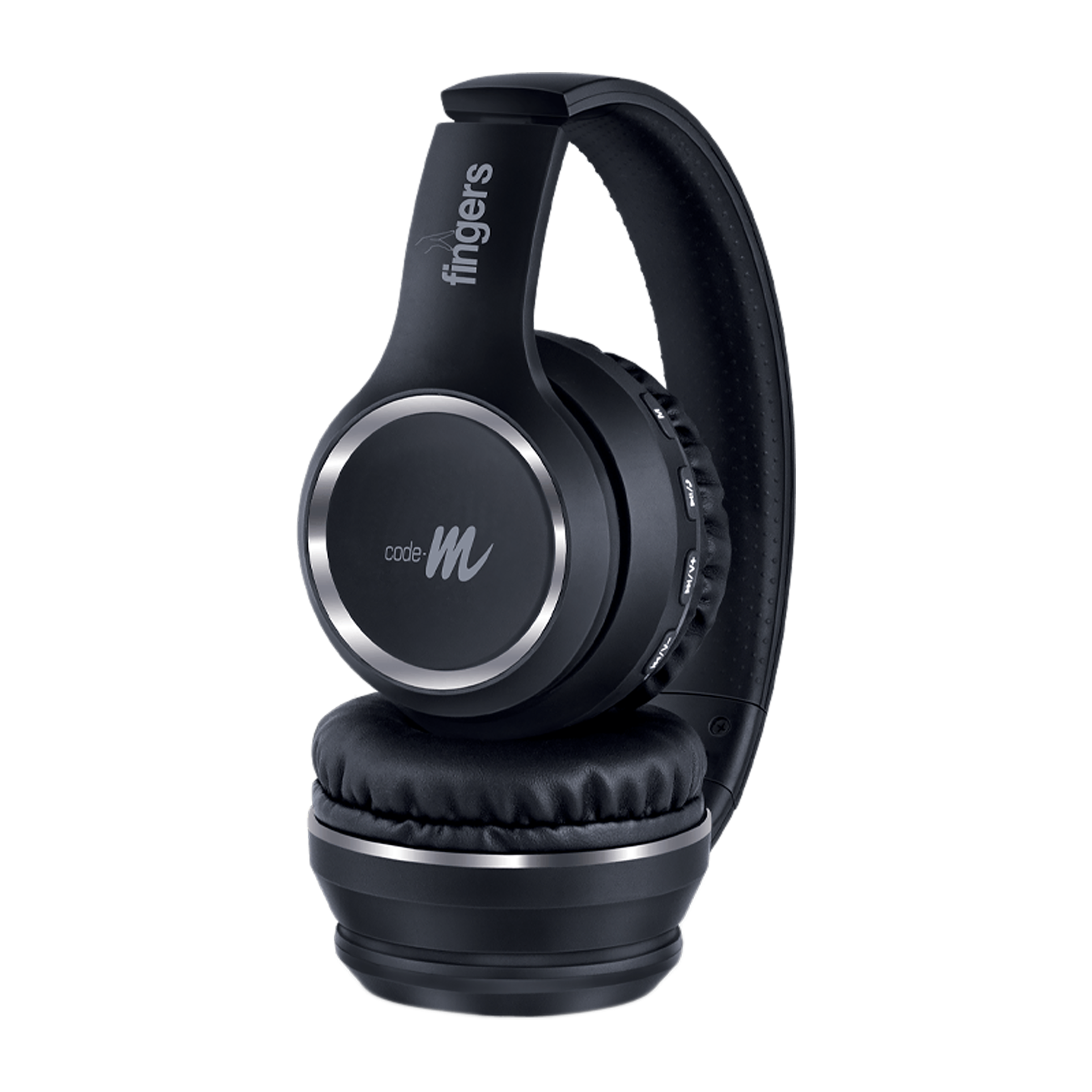 fingers Tap-2-Beat Bluetooth Headphone with Mic (Majestic Bass, On Ear, Jet Black)