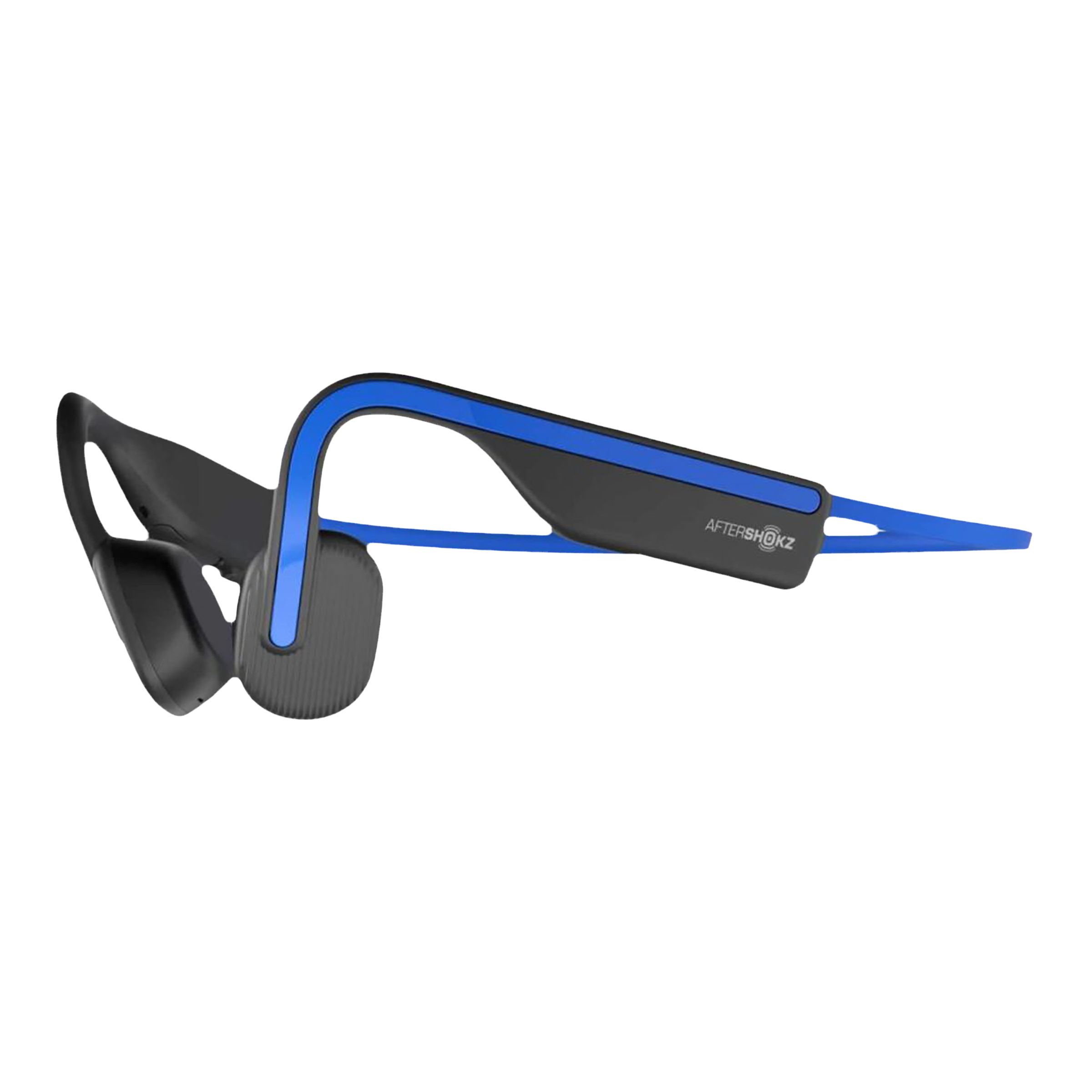 AfterShokz OpenMove Bone Conduction Bluetooth Headphone with Noise  Isolation (IP55 Water Resistant, Deep Bass, Blue)