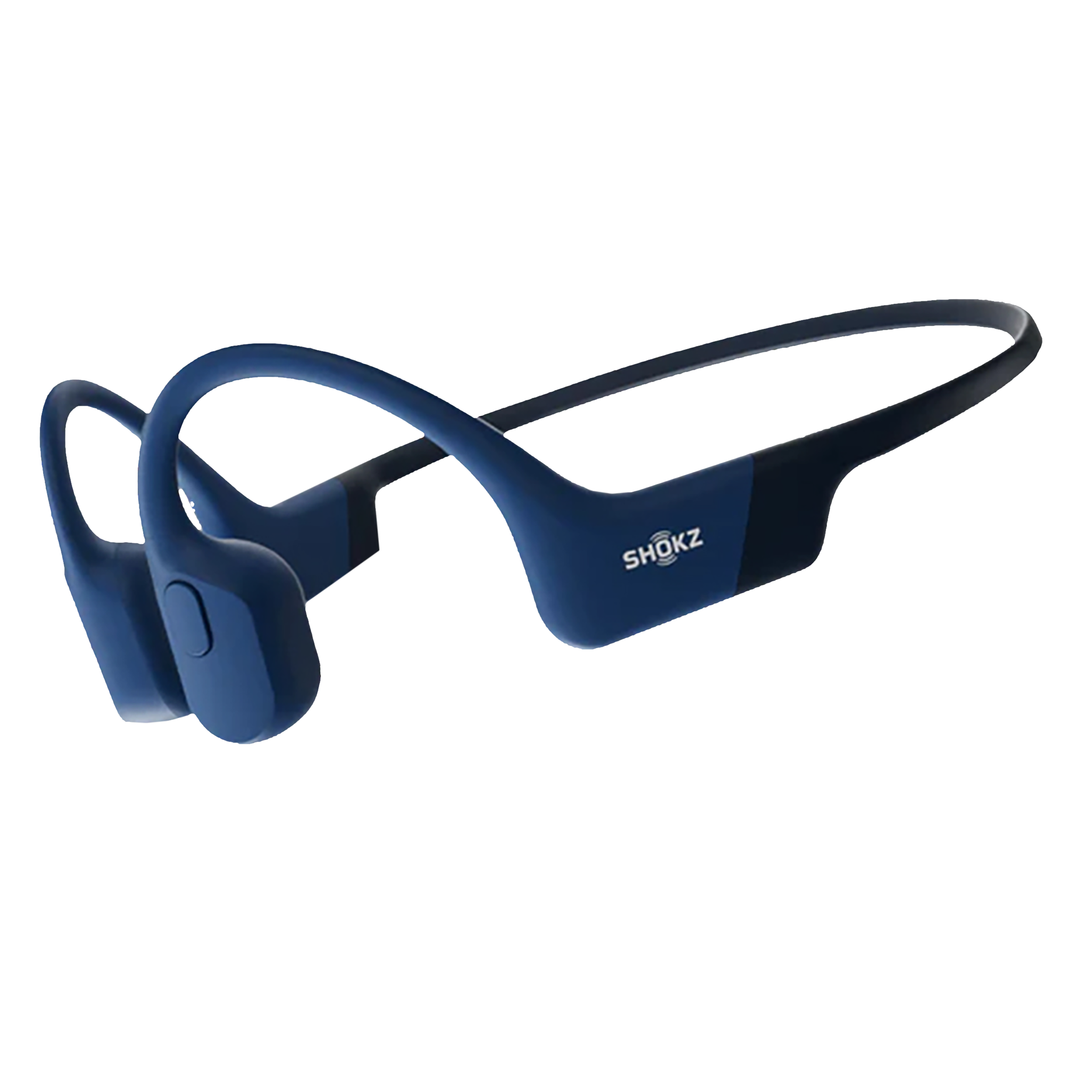 SHOKZ OpenRun Bone Conduction Bluetooth Headphone with Noise Isolation (IP67 Waterproof, 8 Hours Playtime, Blue)