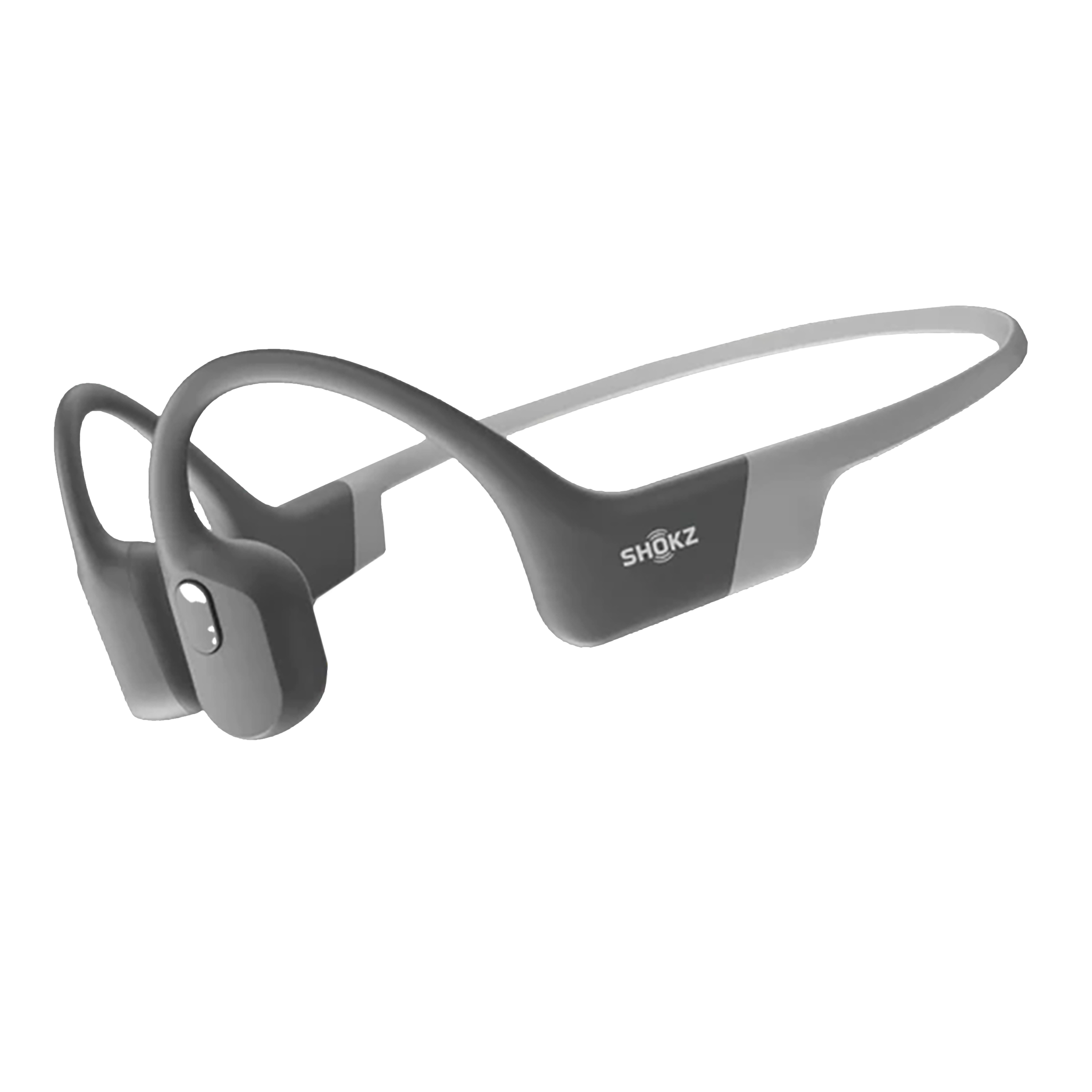 SHOKZ OpenRun Bone Conduction Bluetooth Headphone with Noise Isolation (IP67 Waterproof, 8 Hours Playtime, Grey)