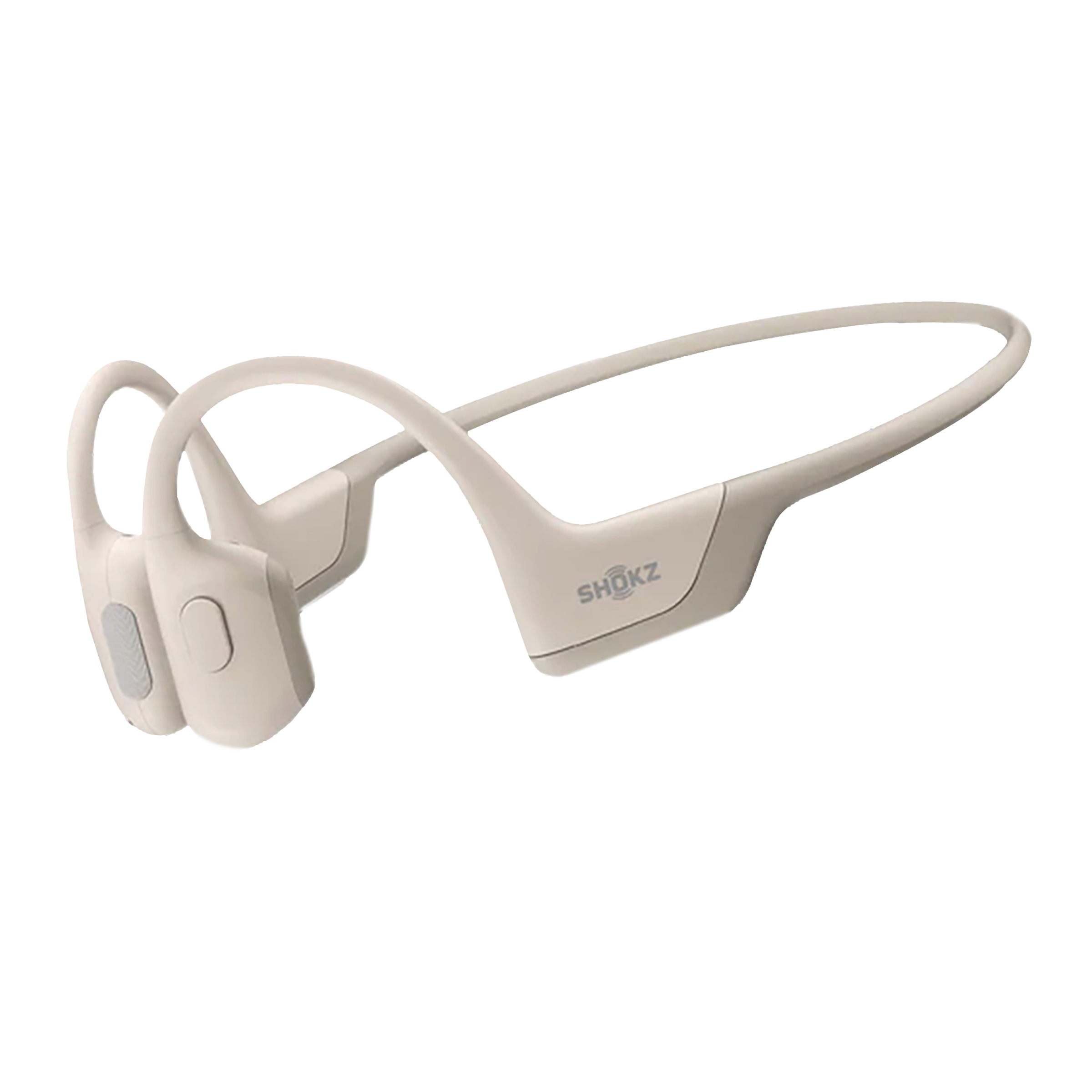 SHOKZ OpenRun Pro Bone Conduction Bluetooth Headphone with Noise Isolation (IP55 Water Resistant, Premium Sound, Beige)