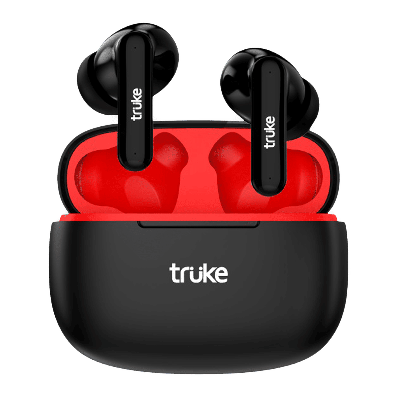 truke Air Buds E216 TWS Earbuds with AI Noise Cancellation (IPX4 Water Resistant, 48 Hours Playback, Black)