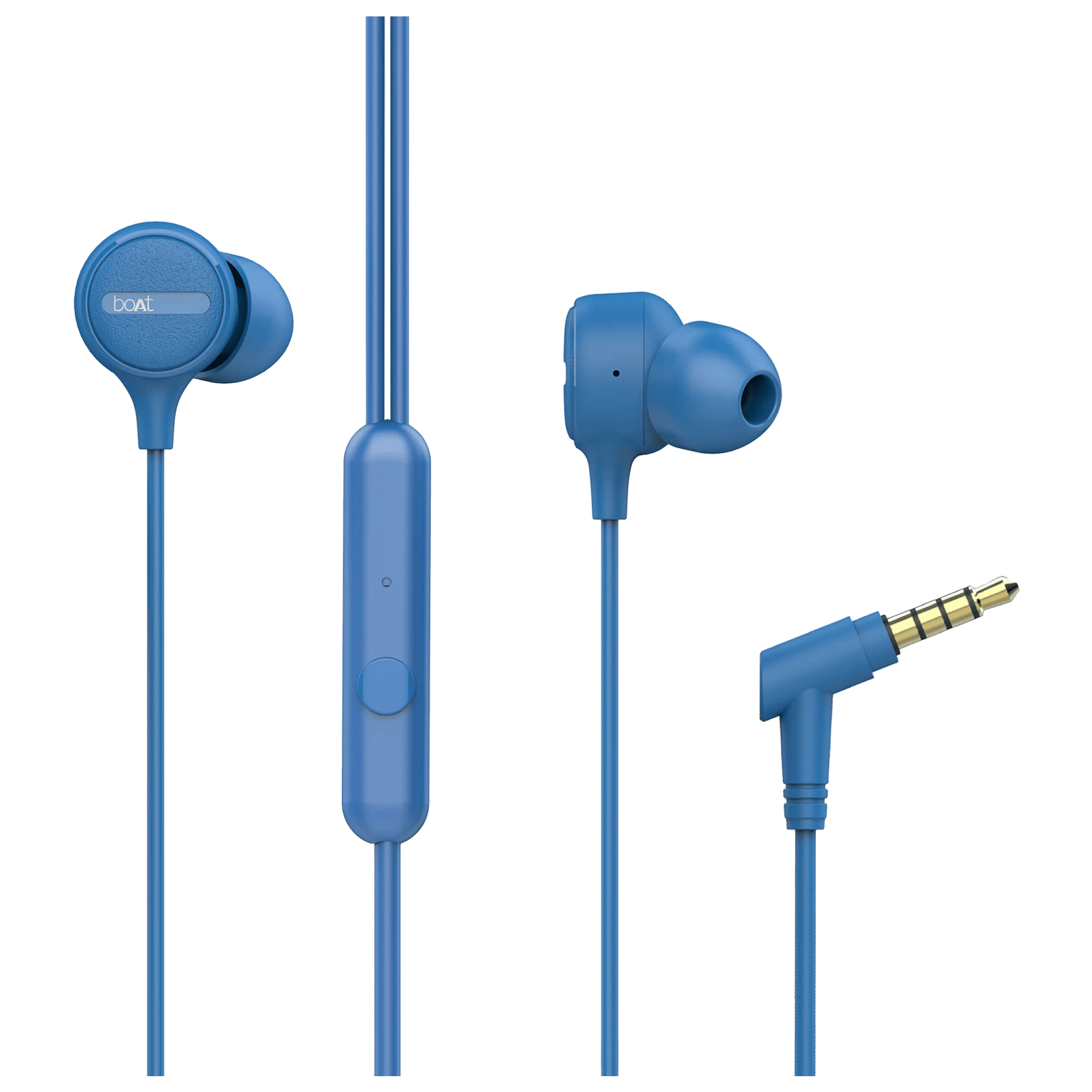 boAt BassHeads 103 Wired Earphone with Mic (In Ear, Blue)