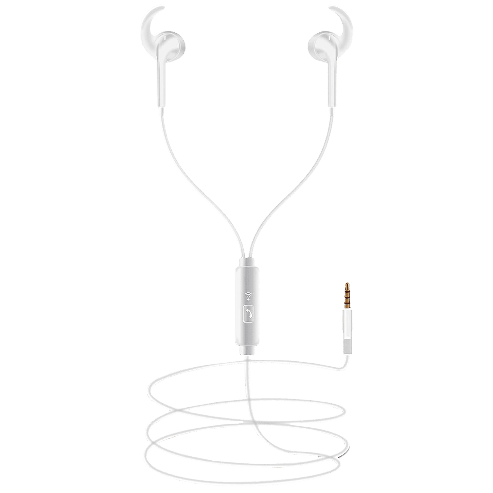 Foxin Bass PRO B1 FOXEAR0013 Wired Earphone with Mic (In Ear, White)