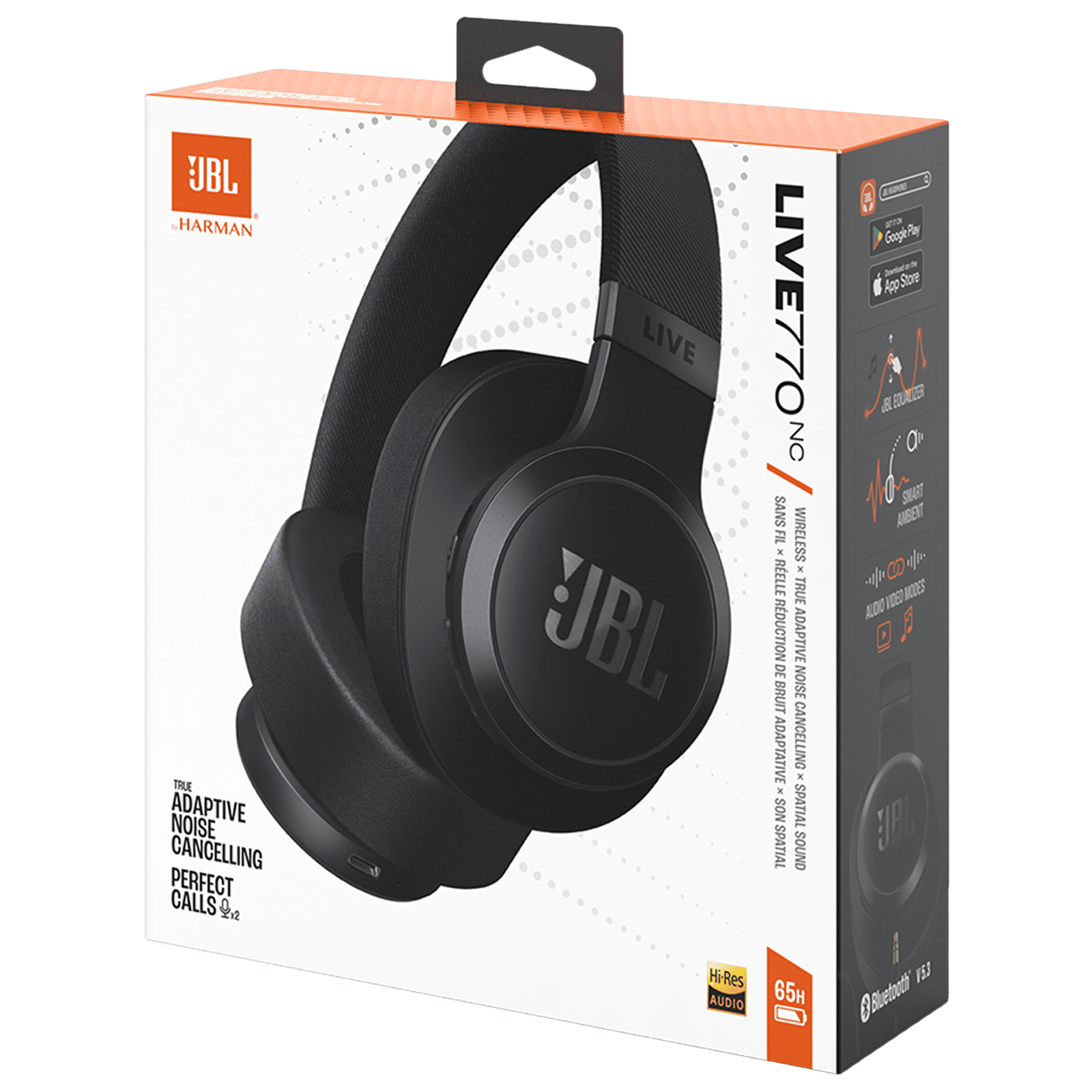 Buy JBL LIVE 770NC Bluetooth Headphone with Mic (Upto 65 Hours