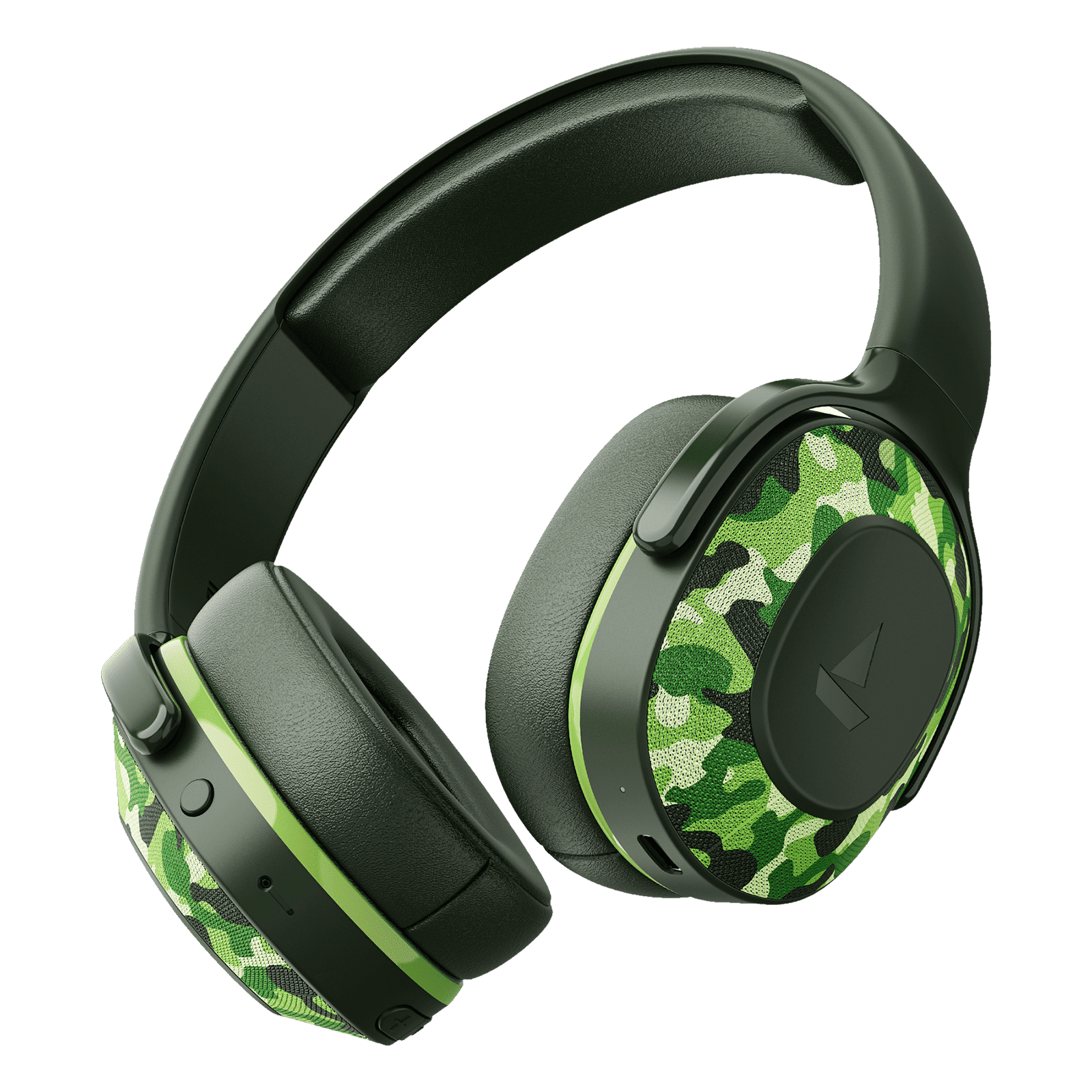 boAt Rockerz 413 Bluetooth Headphone with Mic (60 Hours Playback, Over Ear, Army Green)