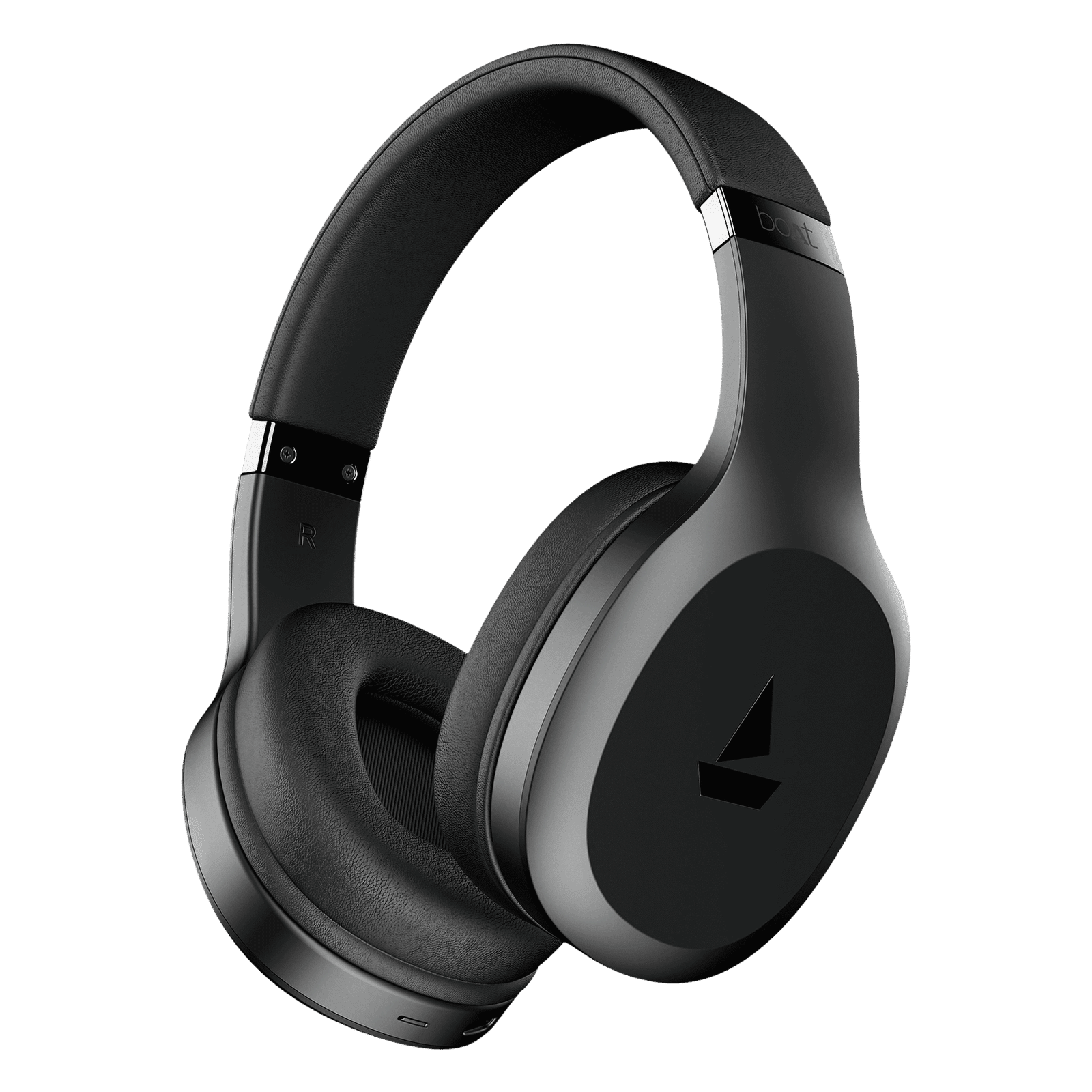 boAt Rockerz 412 Bluetooth Headphone with Mic (60 Hours Playback, Over Ear, Active Black)q