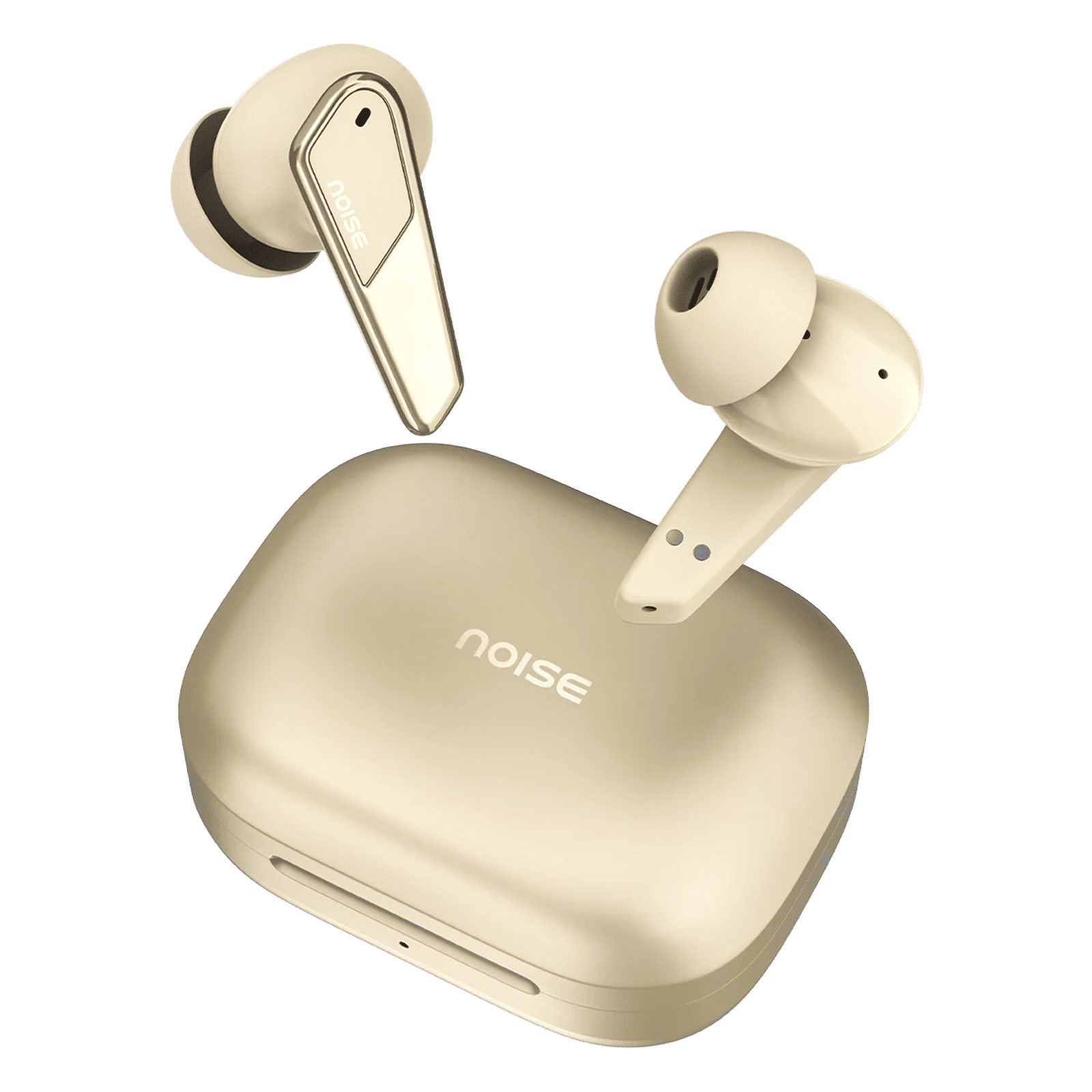 Noise Buds N1 Pro AUDHDPHNBUDN1BEIGE TWS Earbuds with Active Noise Cancellation (IPX5 Water Resistant, Instacharge, Chrome Beige)