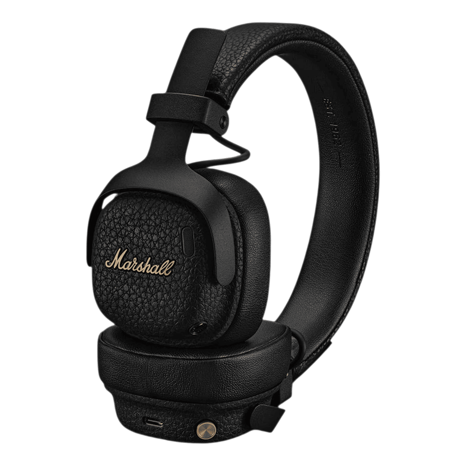 Marshall Milton MS-MILTON ANC Bluetooth Headphone with Mic(Surround Sound, On Ear, Black)