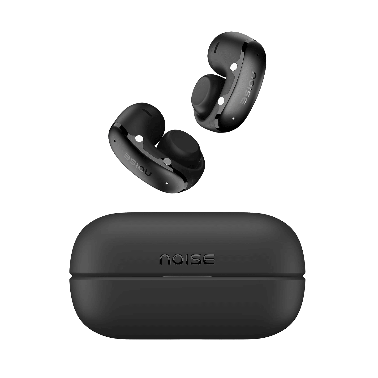 Noise ALT Clip Buds 002 TWS Earbuds with Environmental Noise Cancellation (IPX4 Water & Sweat Resistant, Dual Device Pairing, Black)