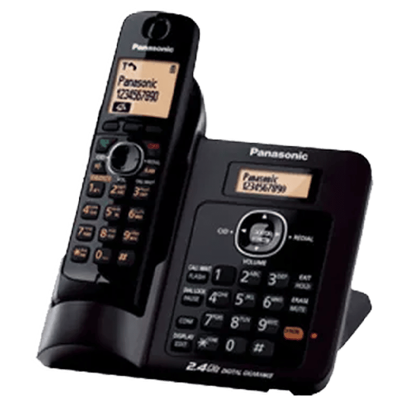 Panasonic Cordless Phone (KX-TG3811, Black)