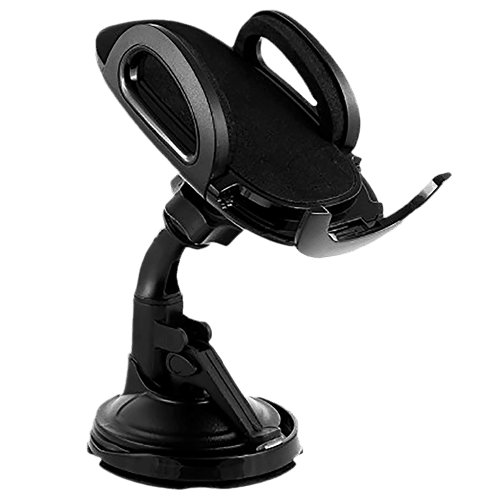 Stuffcool Mini Suction Lock Car Mount Holder (CPMMH-BLK, Black)