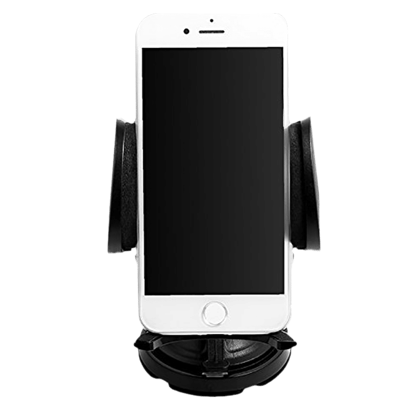 Stuffcool Mini Suction Lock Car Mount Holder (CPMMH-BLK, Black)