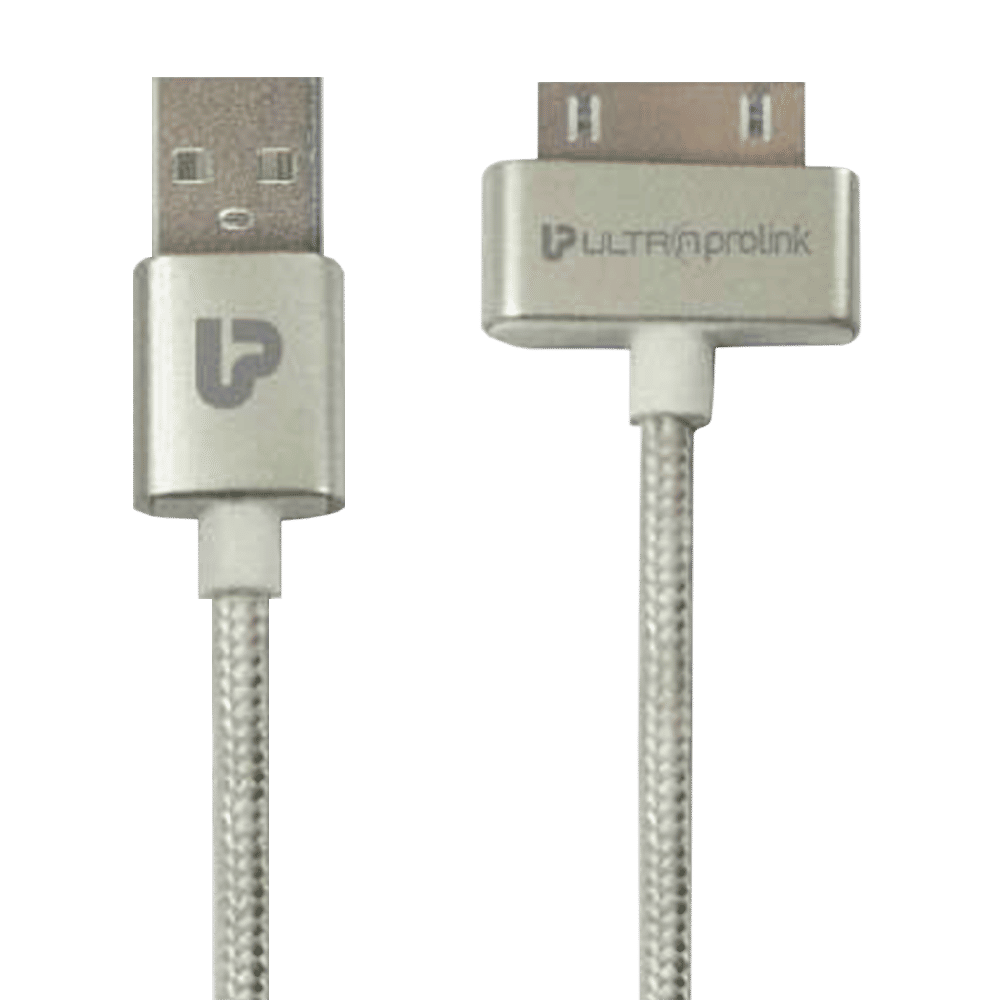 ultraprolink iDock Type A to 30 pin 4.95 Feet (1.5 M) Cable (Tangle-free Design, Silver)