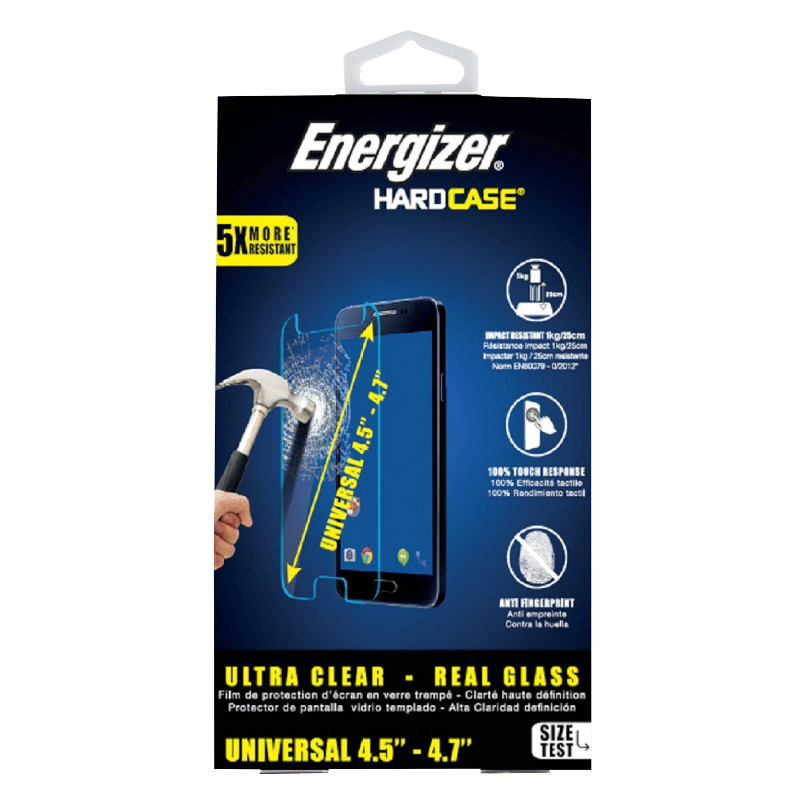 Energizer Universal Tempered Glass (9H Hardness)