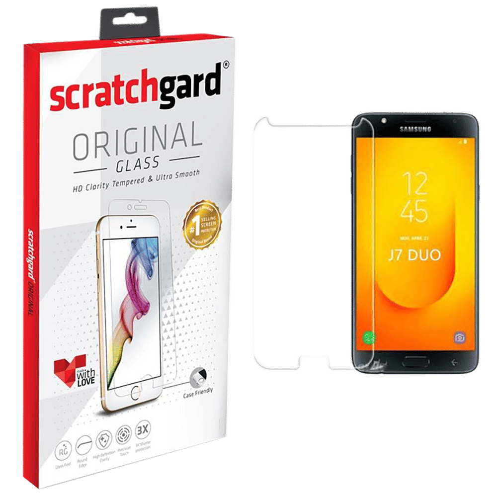 scratchgard TGS Tempered Glass for Samsung Galaxy J7 Duo (Full Touch Sensitivity)