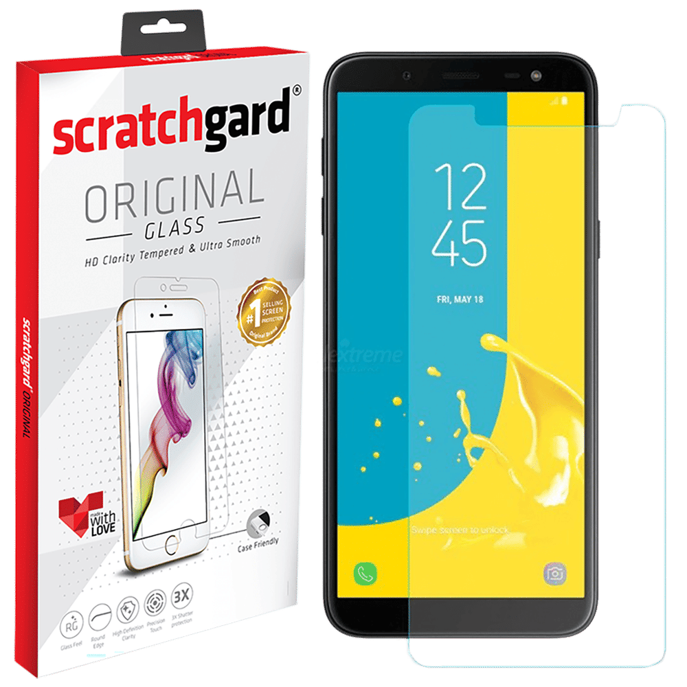 scratchgard TGS Tempered Glass for Samsung Galaxy J6 Plus (Full Touch Sensitivity)