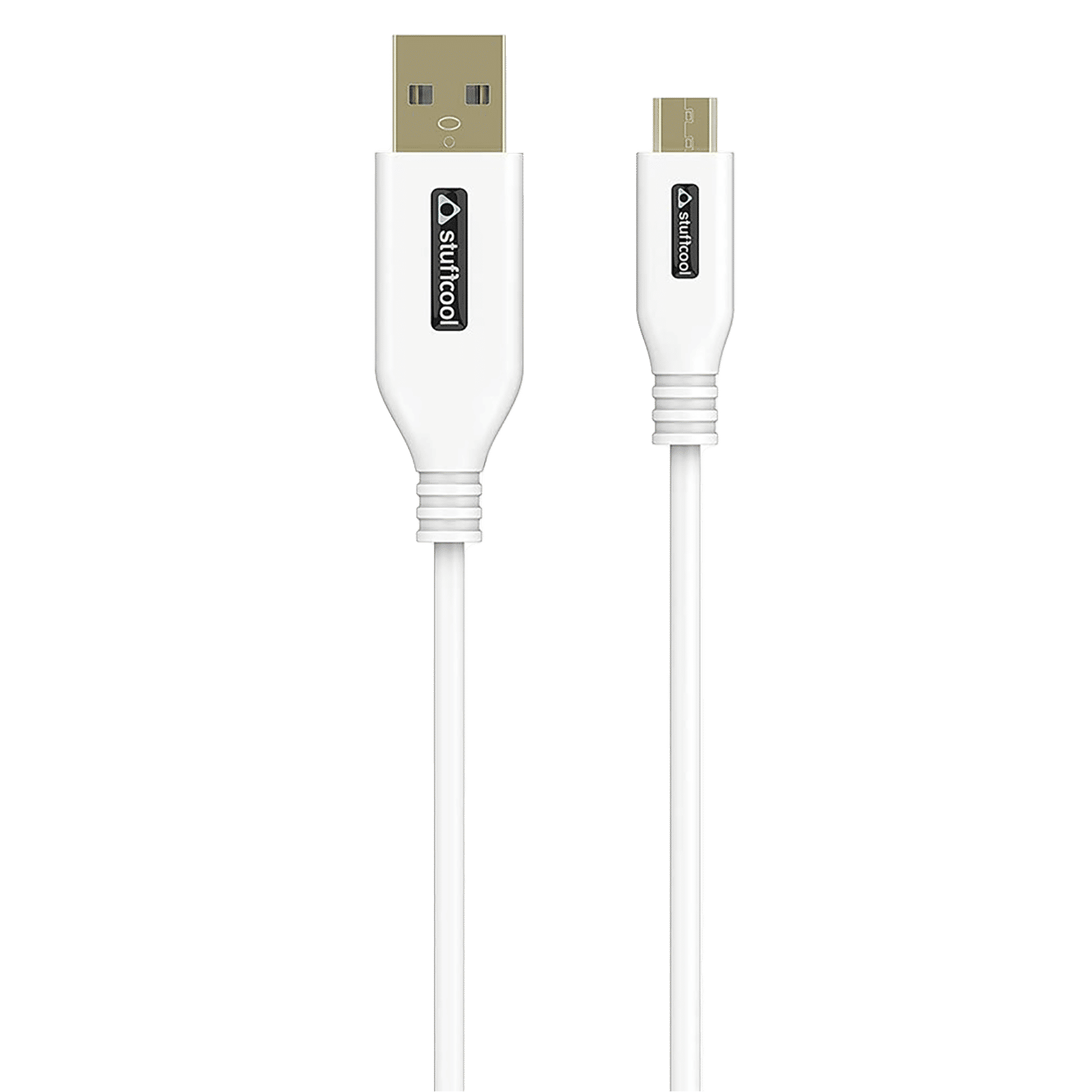 stuffcool Rapido Type A to Micro USB 4.9 Feet (1.5M) Cable (Sleek Design, White)