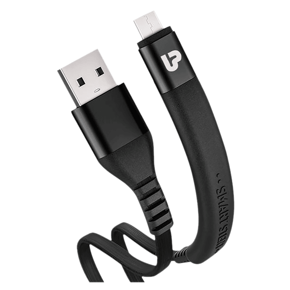 ultraprolink Flex Type A to Micro USB 3.9 Feet (1.2M) Cable (Tangle Free Flat Wire, Black)