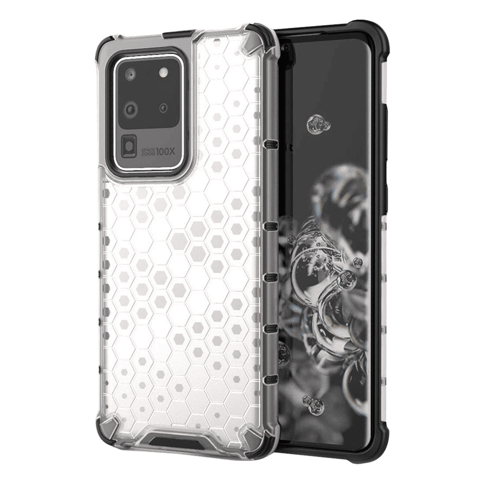in base XD Series TPU Back Cover for SAMSUNG Galaxy S20 Ultra (Lightweight, Clear with Black)