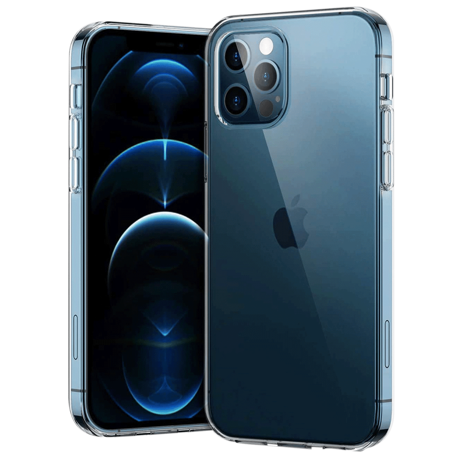 in base Ultra Slim TPU Back Cover for Apple iPhone 12 Pro Max (Ultra Thin Design, Clear)