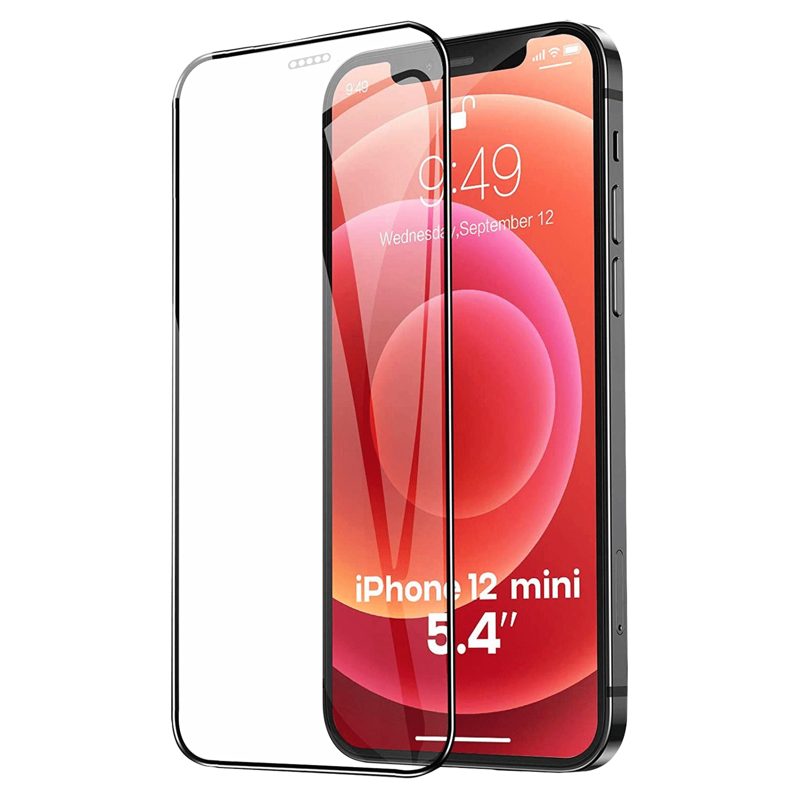 Dr. Vaku Dustfilter 3D Screen Protector For Apple iPhone 12 Mini (9H Hardness)