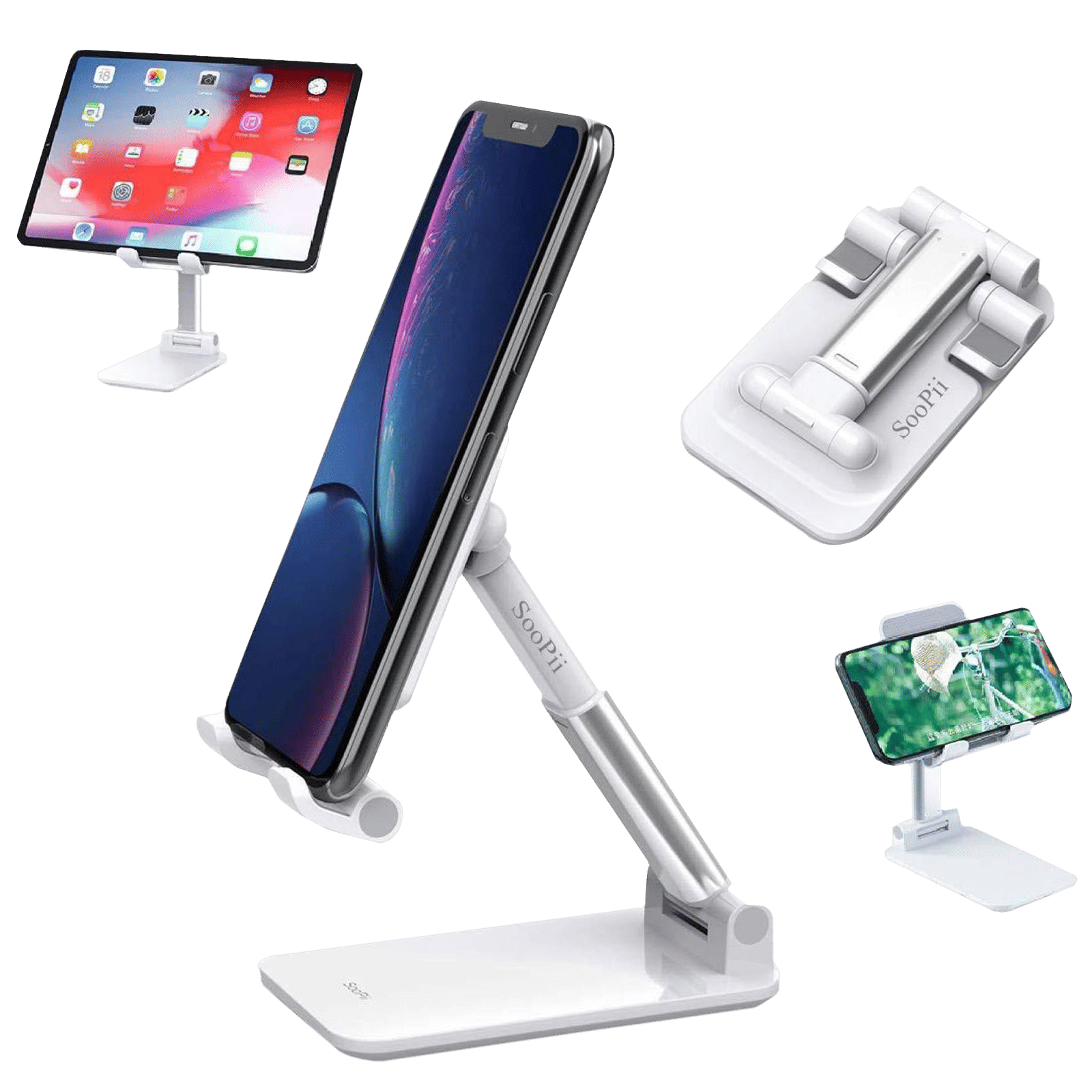 SooPii Stand Holder (Aluminum Stand Holder, DM01, Silver)
