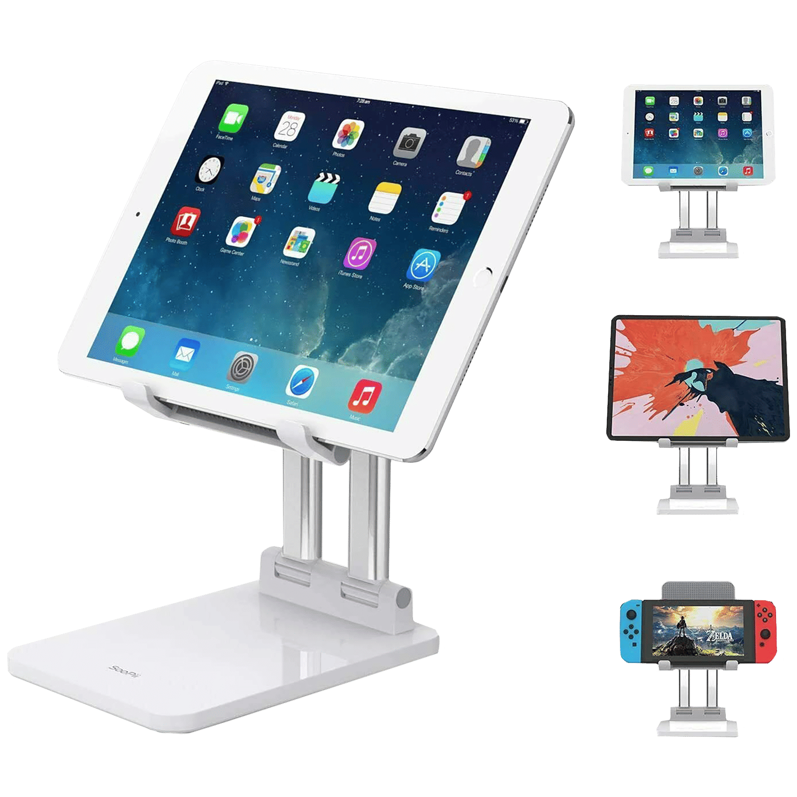SooPii Stand Holder (Aluminum Stand Holder, DM02, White)