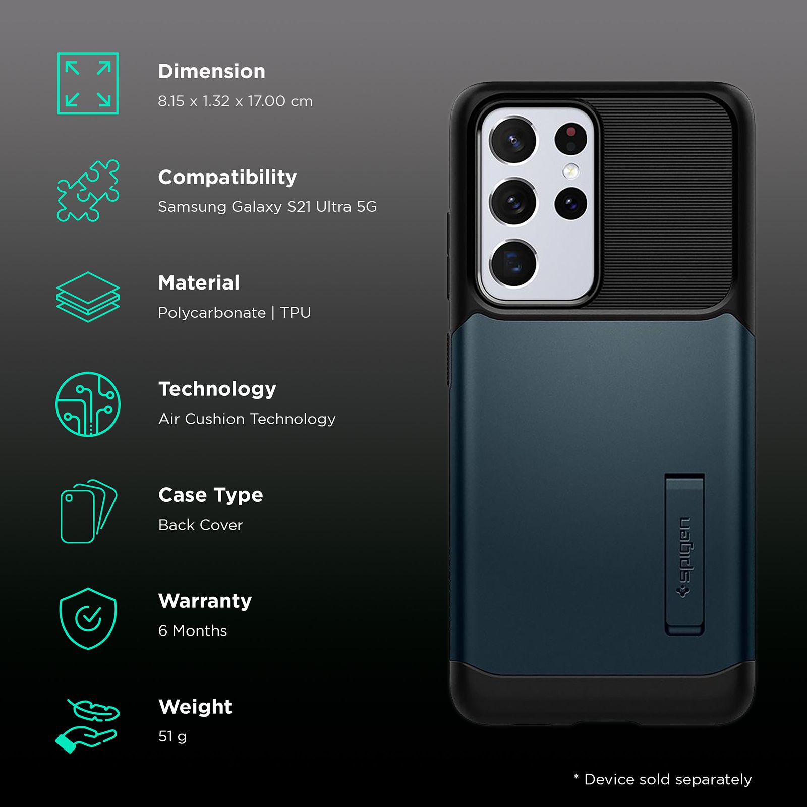 Buy spigen Slim Armor TPU Polycarbonate Back Cover for SAMSUNG