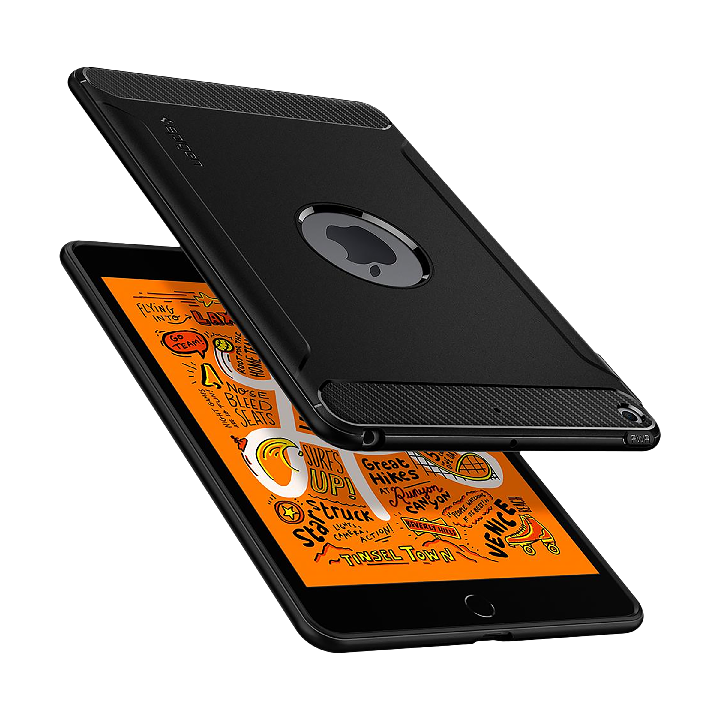 Buy spigen Rugged Armor TPU Back Case for Apple iPad Mini (Air