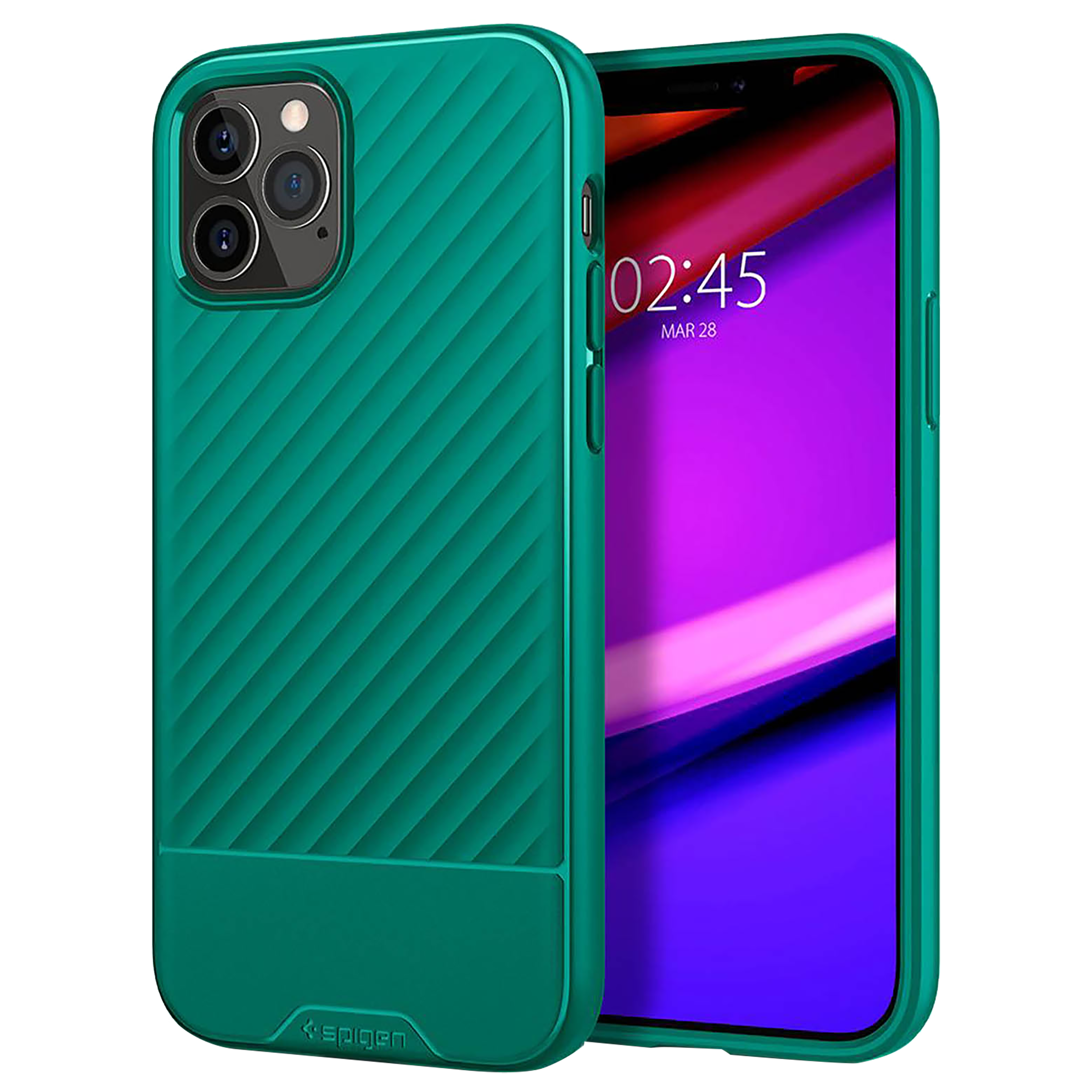 Buy spigen Core Armor TPU Back Cover for Apple iPhone 12, 12 Pro (Air ...
