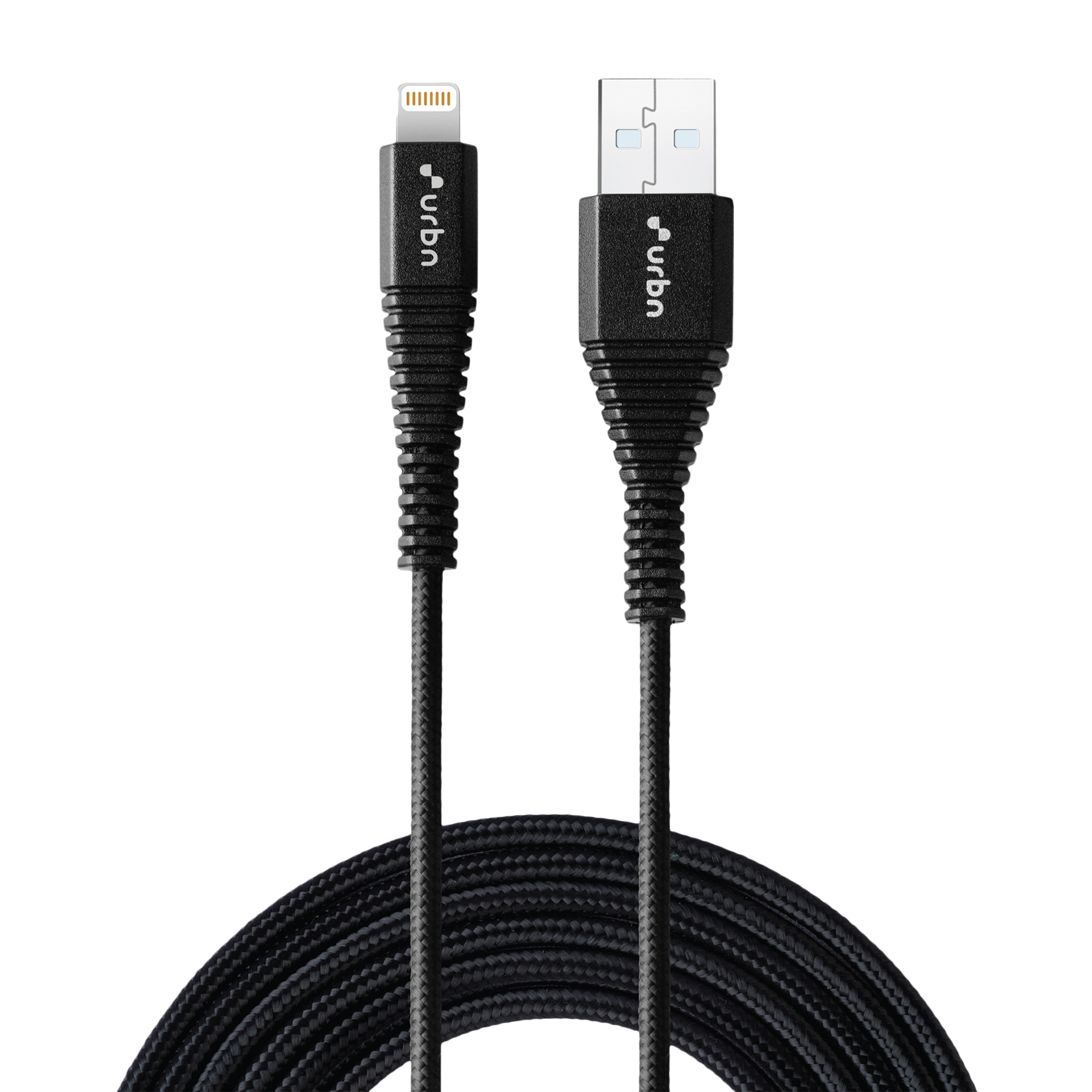 urbn Type A to Lightning 3.93 Feet (1.2M) Cable (Sync & Charge, Black)