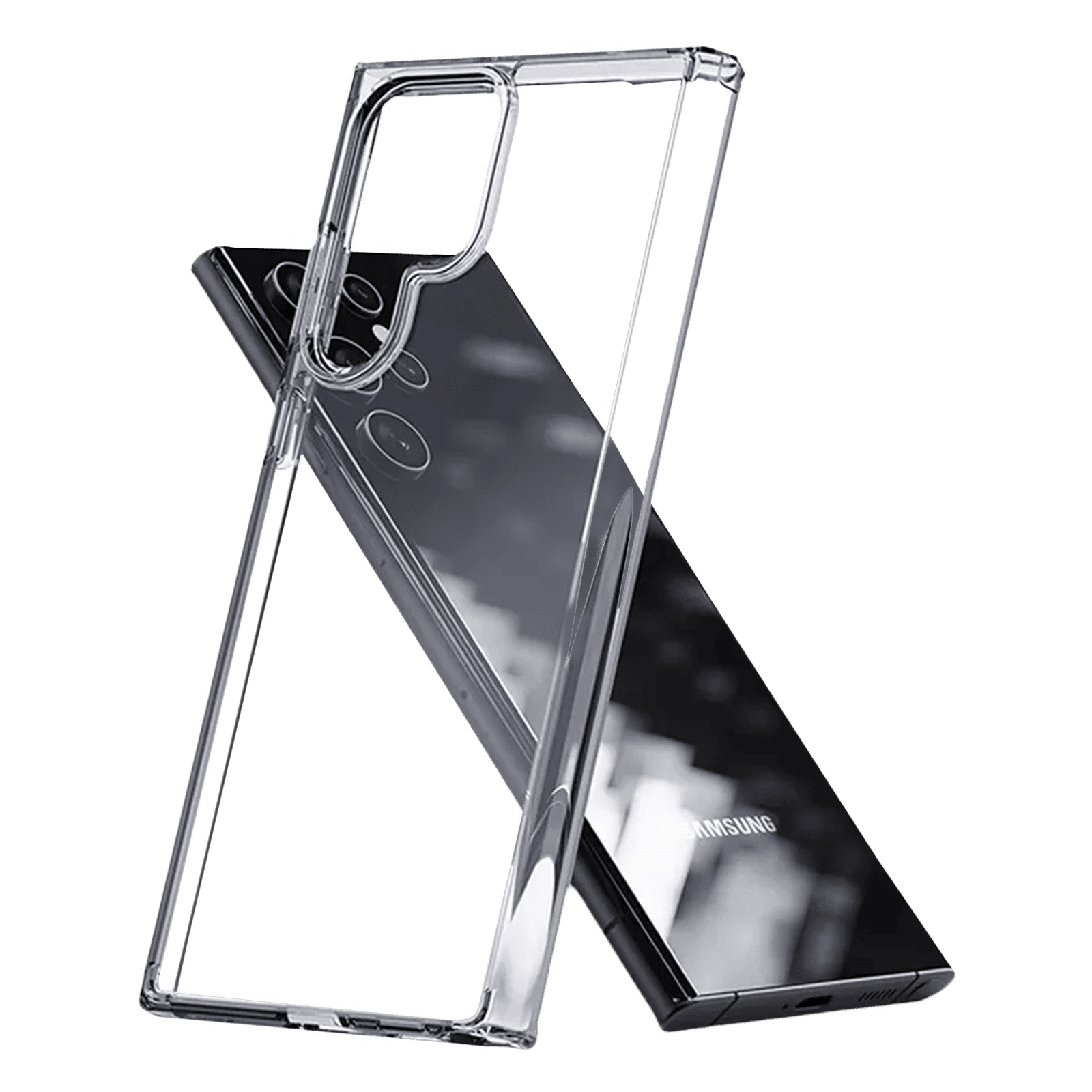 Quix TPU Back Cover for SAMSUNG Galaxy S21 Ultra (Wireless Charging  Support, Crystal Clear)