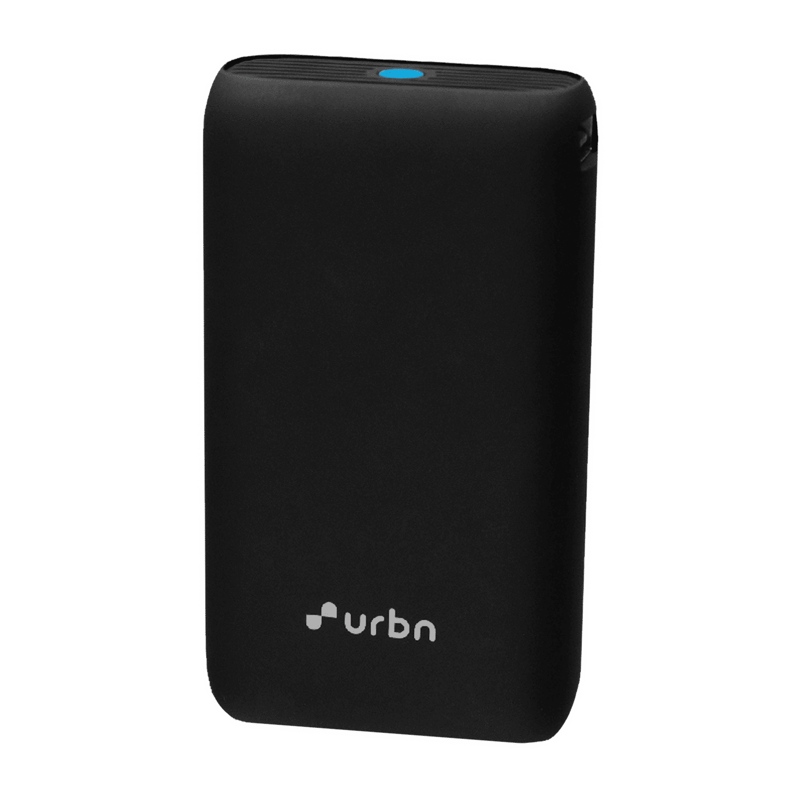 urbn Nano 10000 mAh 20W Fast Charging Power Bank (1 Type A & 1 Type C, 12 Layer Circuit Protection, Black)