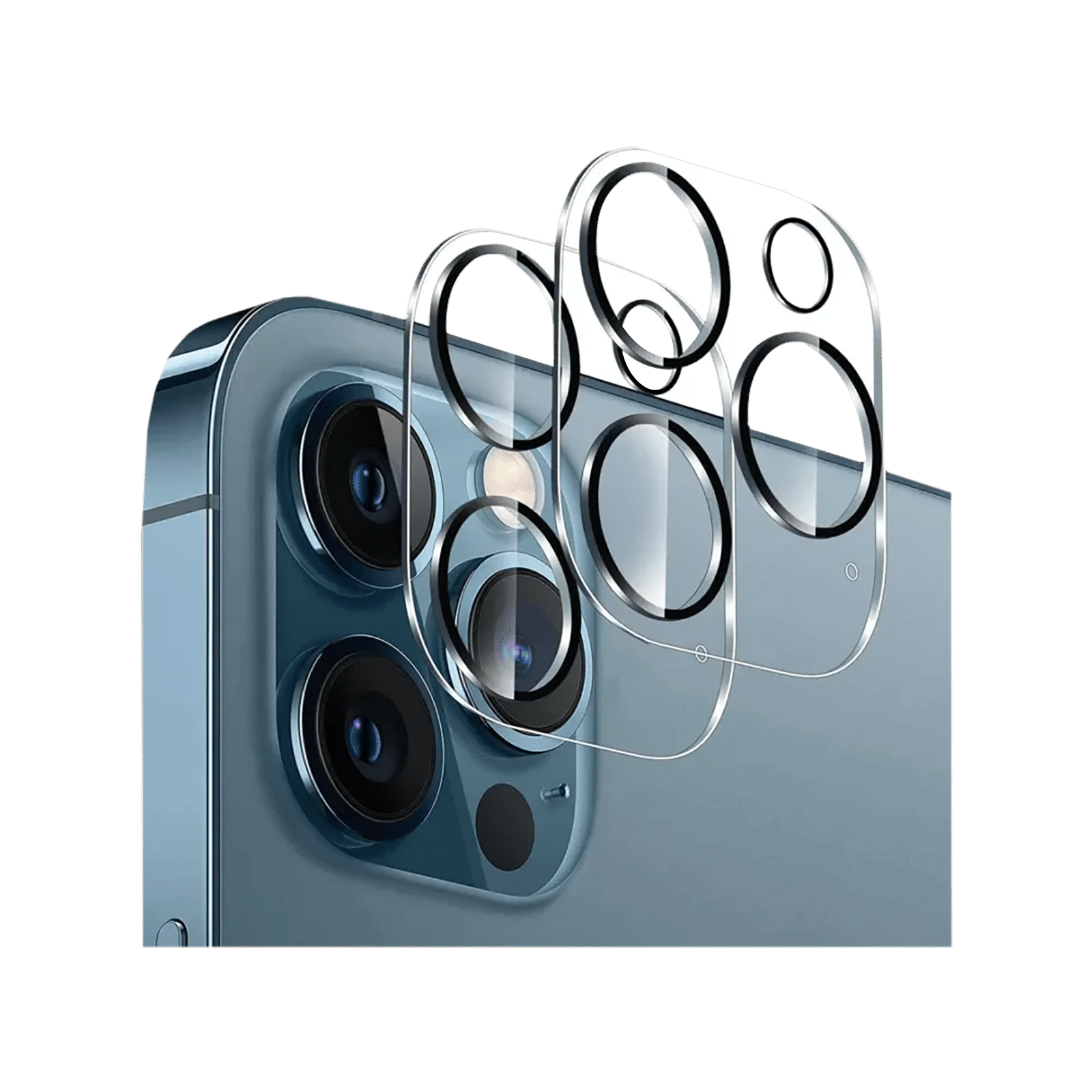 Quix Mobile Camera Lens Protector For Apple iPhone 14 and iPhone 14 Plus (9H Hardness, QLPAS0010SR, Clear)