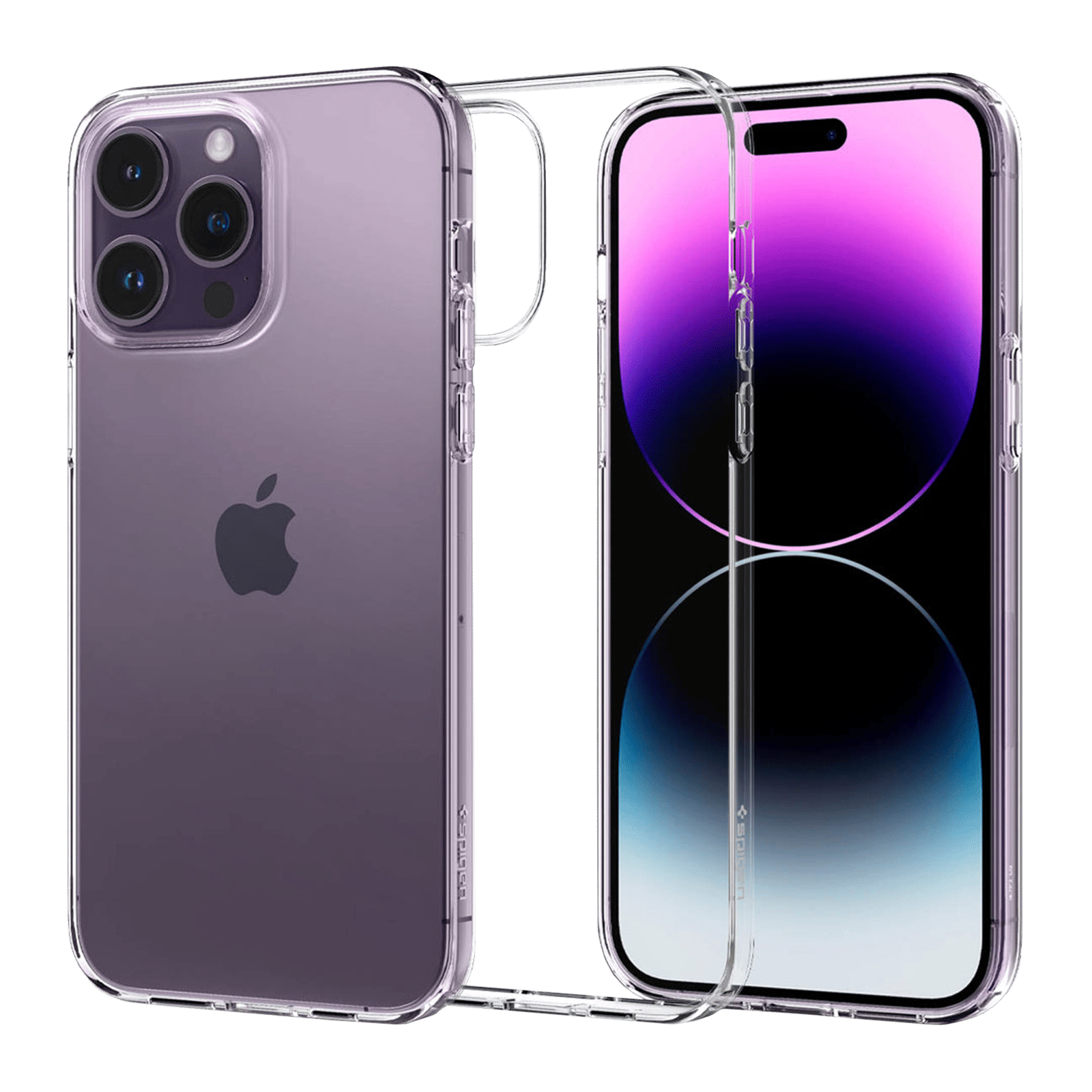 spigen Liquid Crystal TPU Back Case for Apple iPhone 14 Pro (Wireless Charging Compatible, Crystal Clear)