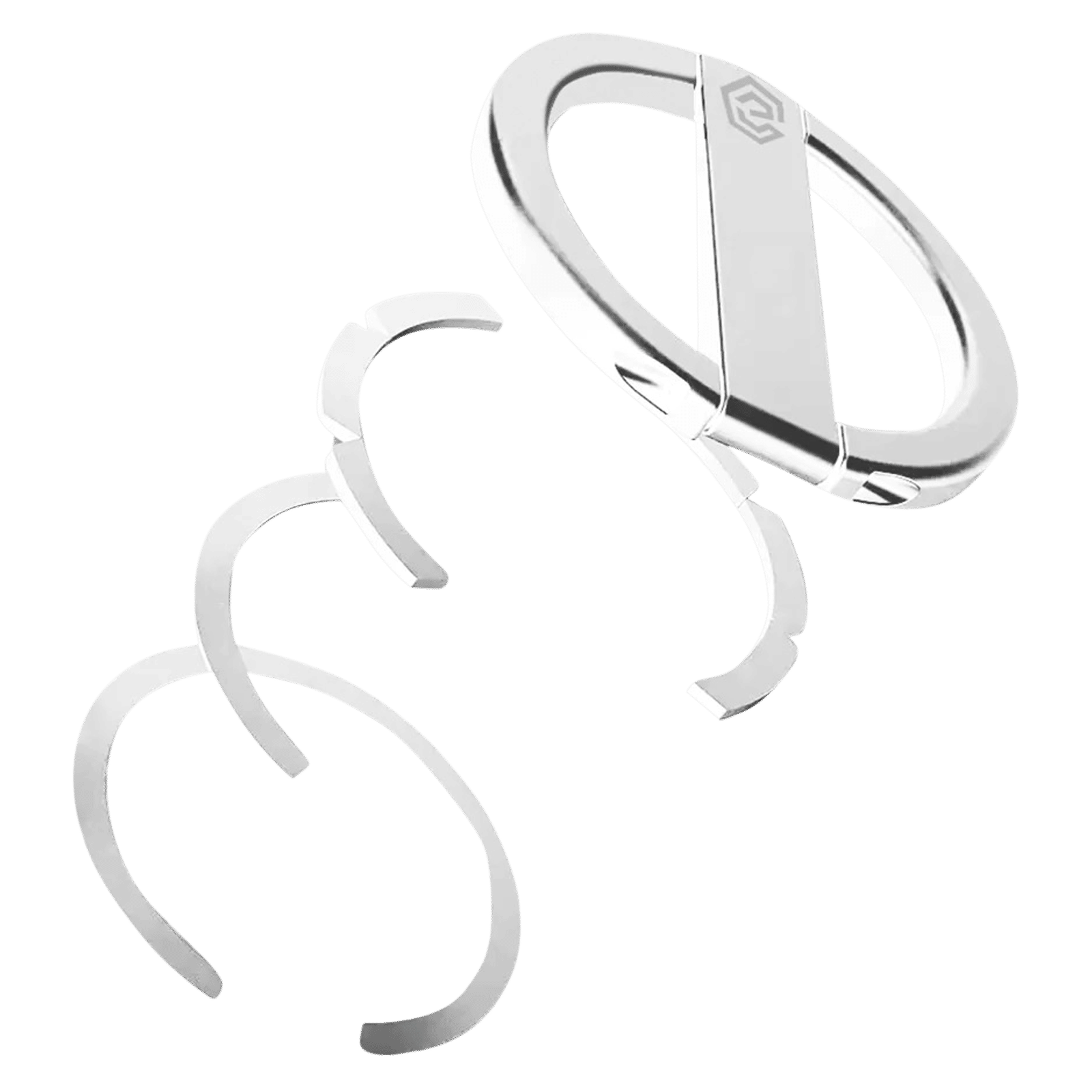 GRIPP MAG Mobile Stand For Apple iPhone 14 and 13 (MagSafe Compatible, Silver)