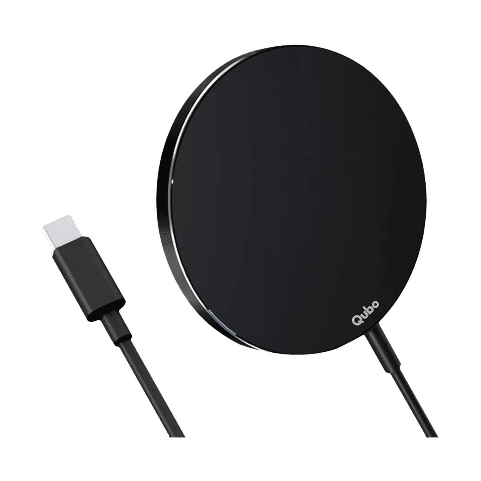 Qubo MagZap Z1 15W Wireless Charger for iPhone 12 Above, 11, X (Short  Circuit Control, Black)