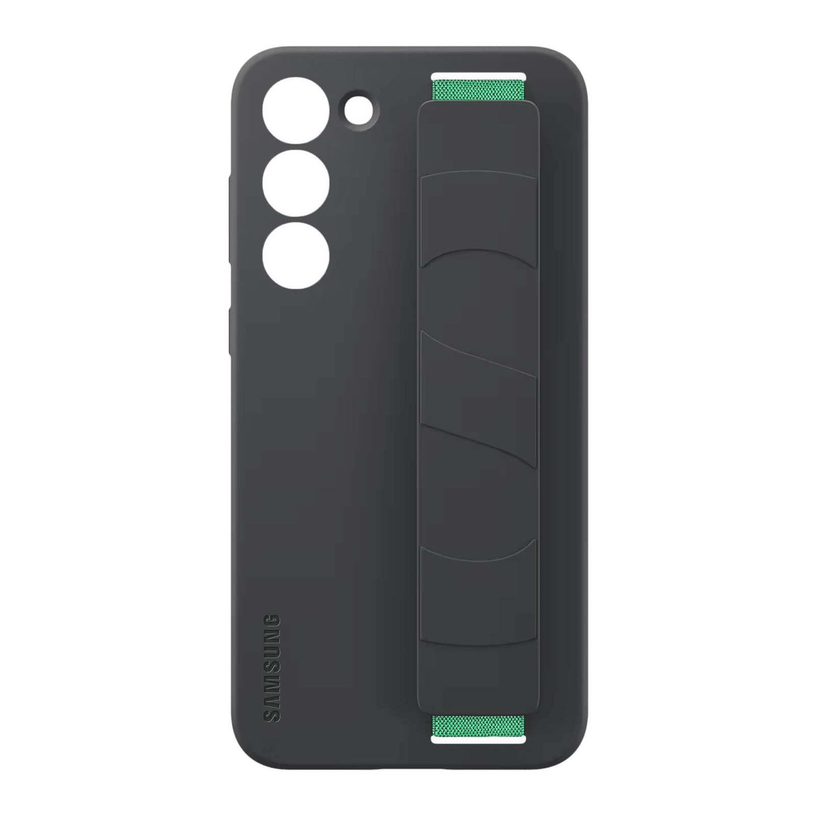 SAMSUNG Soft Silicone Grip Case for Galaxy S23 Plus (Smooth Grip, Black)