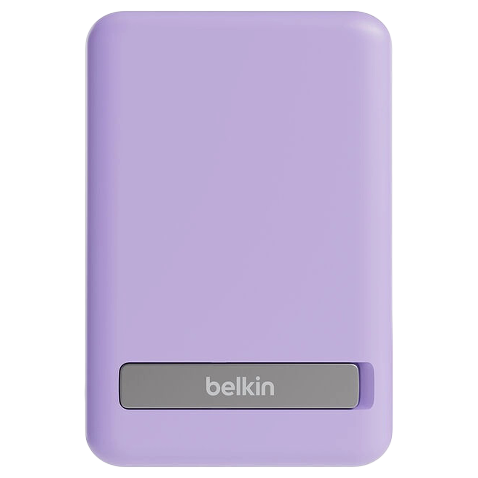 belkin BoostCharge 5000 mAh 7.5W Fast Charging Power Bank (Type C Port, Wireless Charging with Stand, Purple)