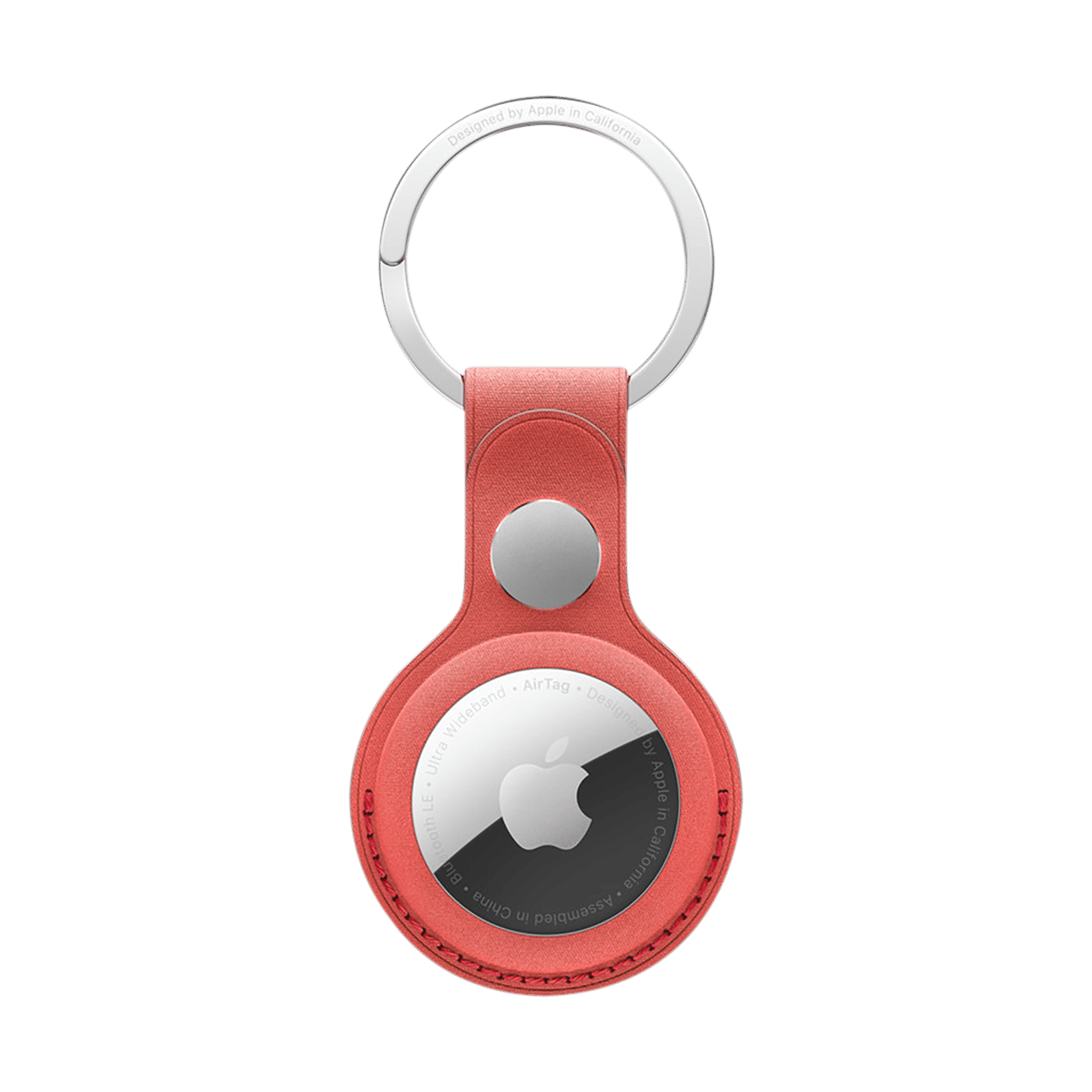 Apple AirTag Key Ring (Snug Fit, MT2M3ZM/A, Coral)