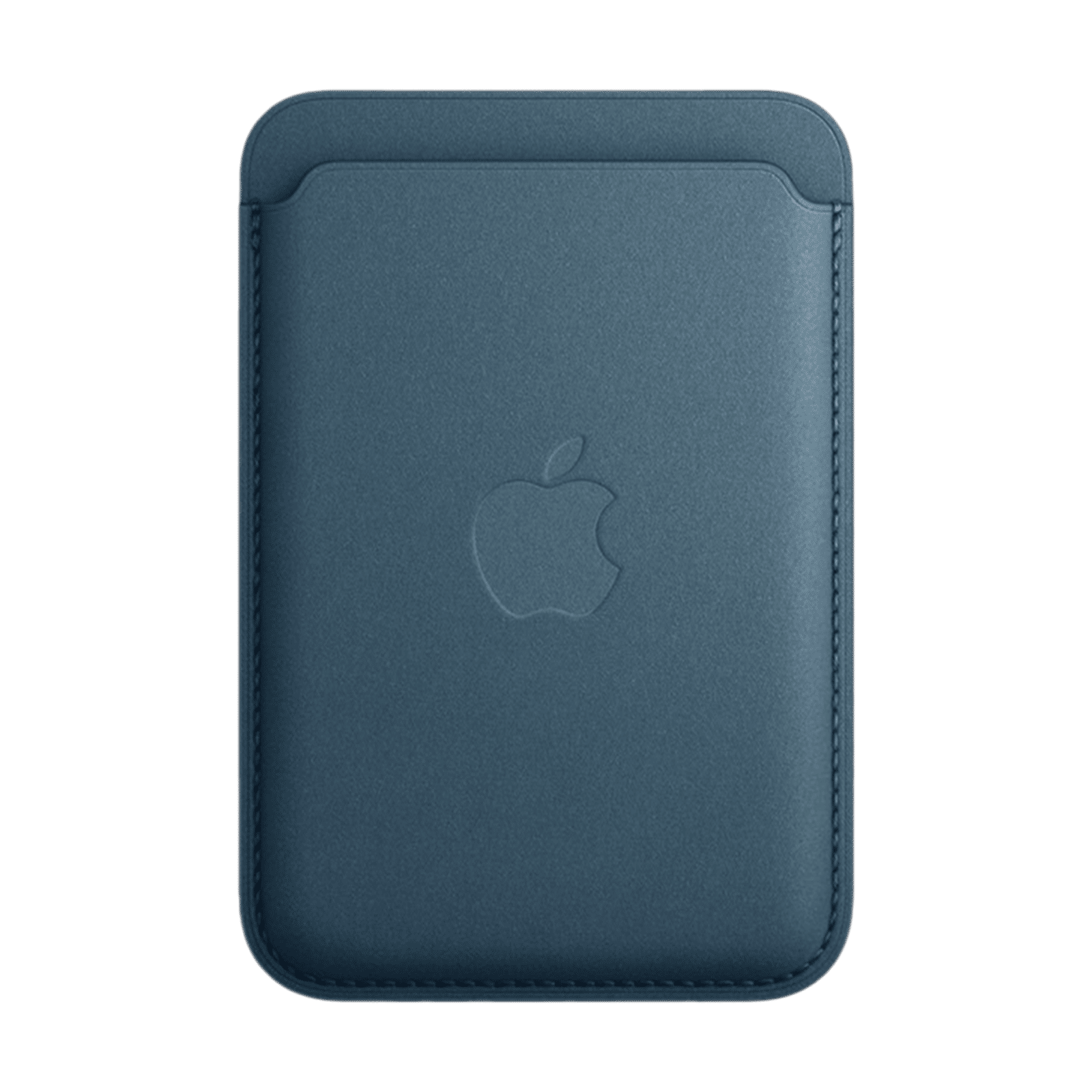 Apple Soft FineWoven Wallet for Apple iPhone 15/15 Pro Max/15/15 Plus/14 Pro/14 Pro Max/14/14 Plus/13 Pro/13 Pro Max/13 Mini/13/12 Pro/12 Pro Max/12 Mini/12 (Built-in Magnet, Pacific Blue)