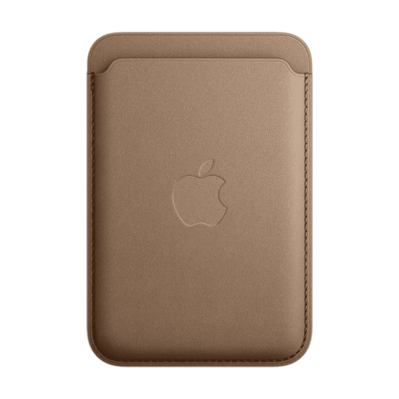 Apple Soft FineWoven Wallet for Apple iPhone 15/15 Pro Max/15/15 Plus/14 Pro/14 Pro Max/14/14 Plus/13 Pro/13 Pro Max/13 Mini/13/12 Pro/12 Pro Max/12 Mini/12 (Built-in Magnet, Taupe)