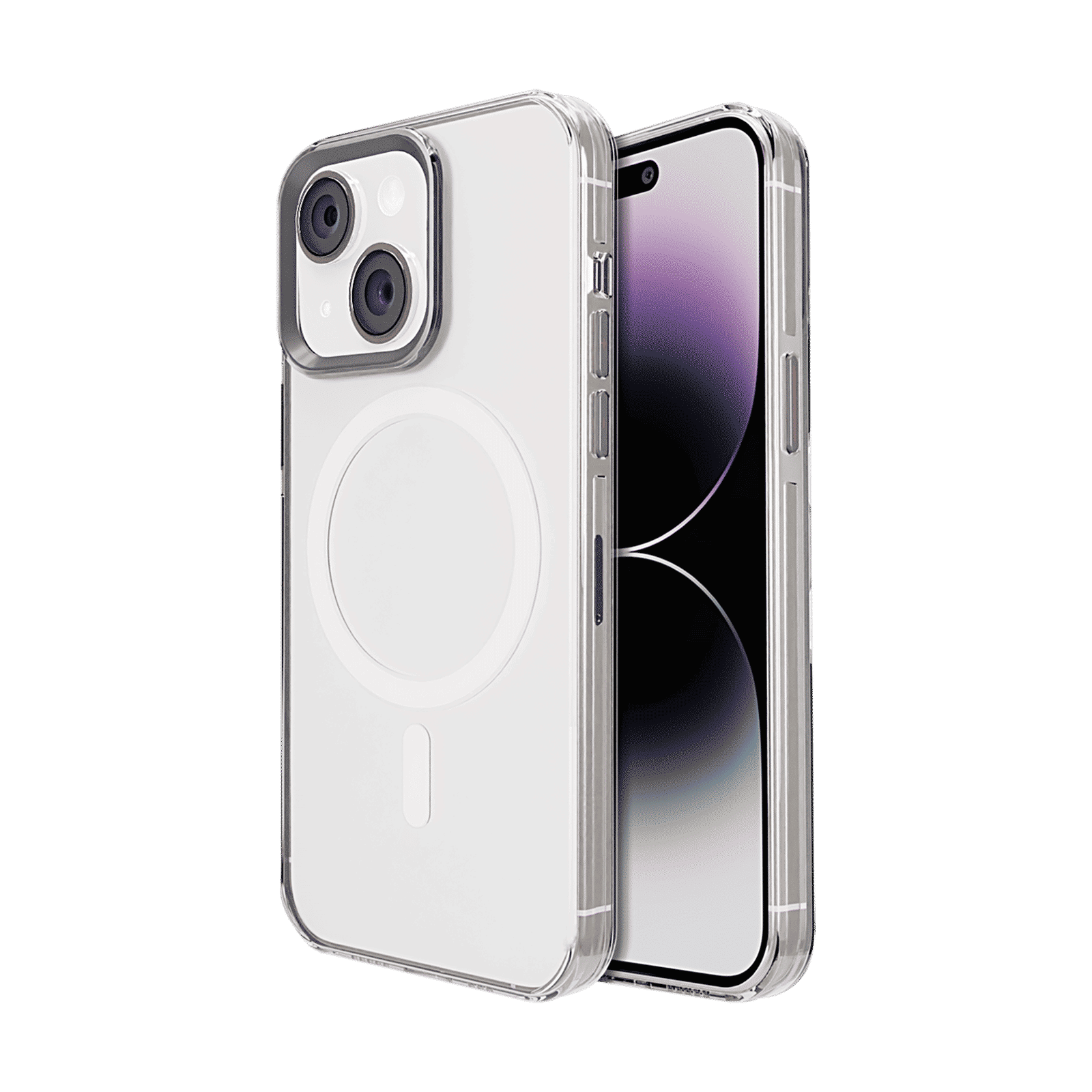 GRIPP Neo Xtreme Hard Polycarbonate Back Cover for Apple iPhone 15 (MagSafe Compatible, Clear)